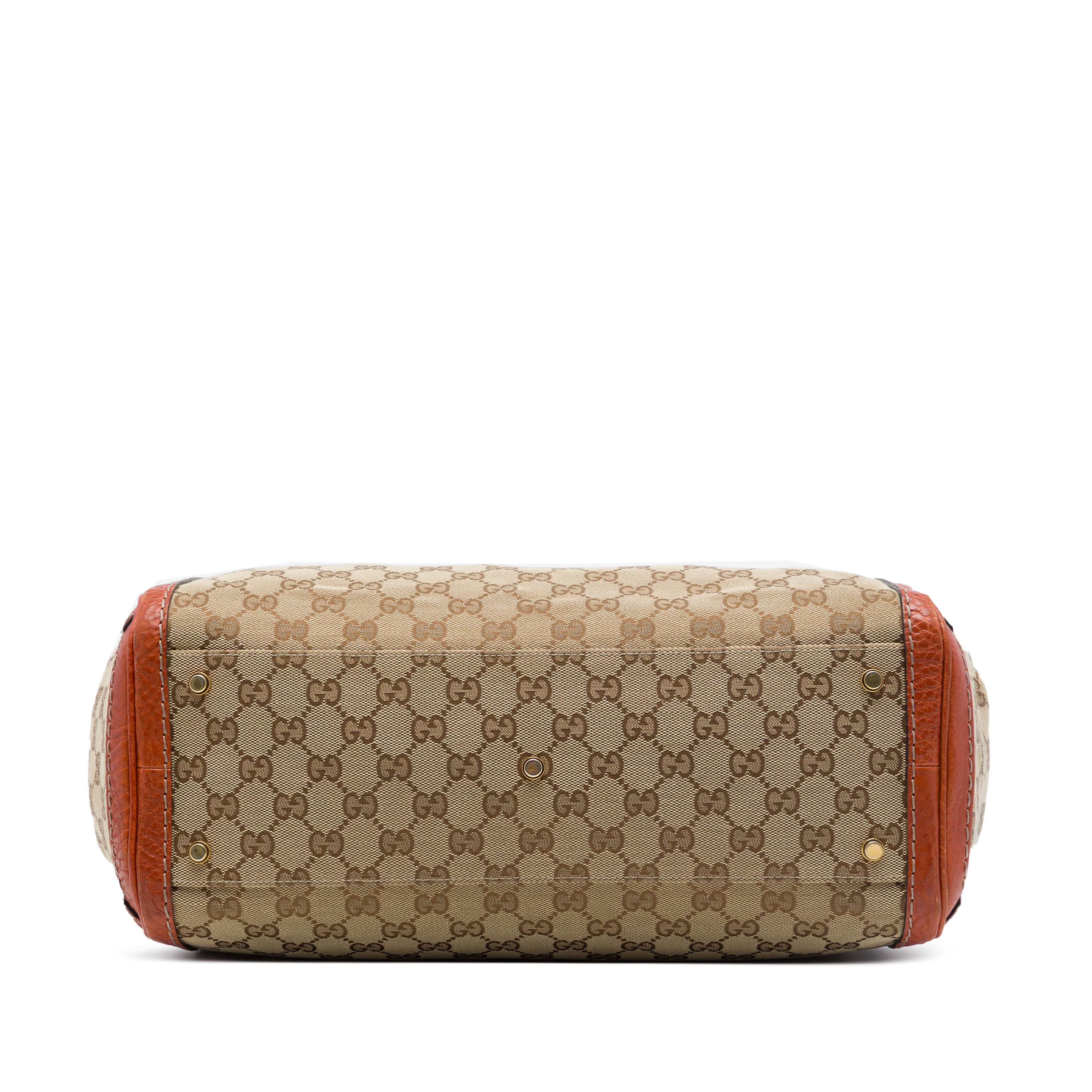 Gucci Gg Canvas Running Tote, från Luxclusif, i färgen beige. Klicka för att öppna bilden i stort format