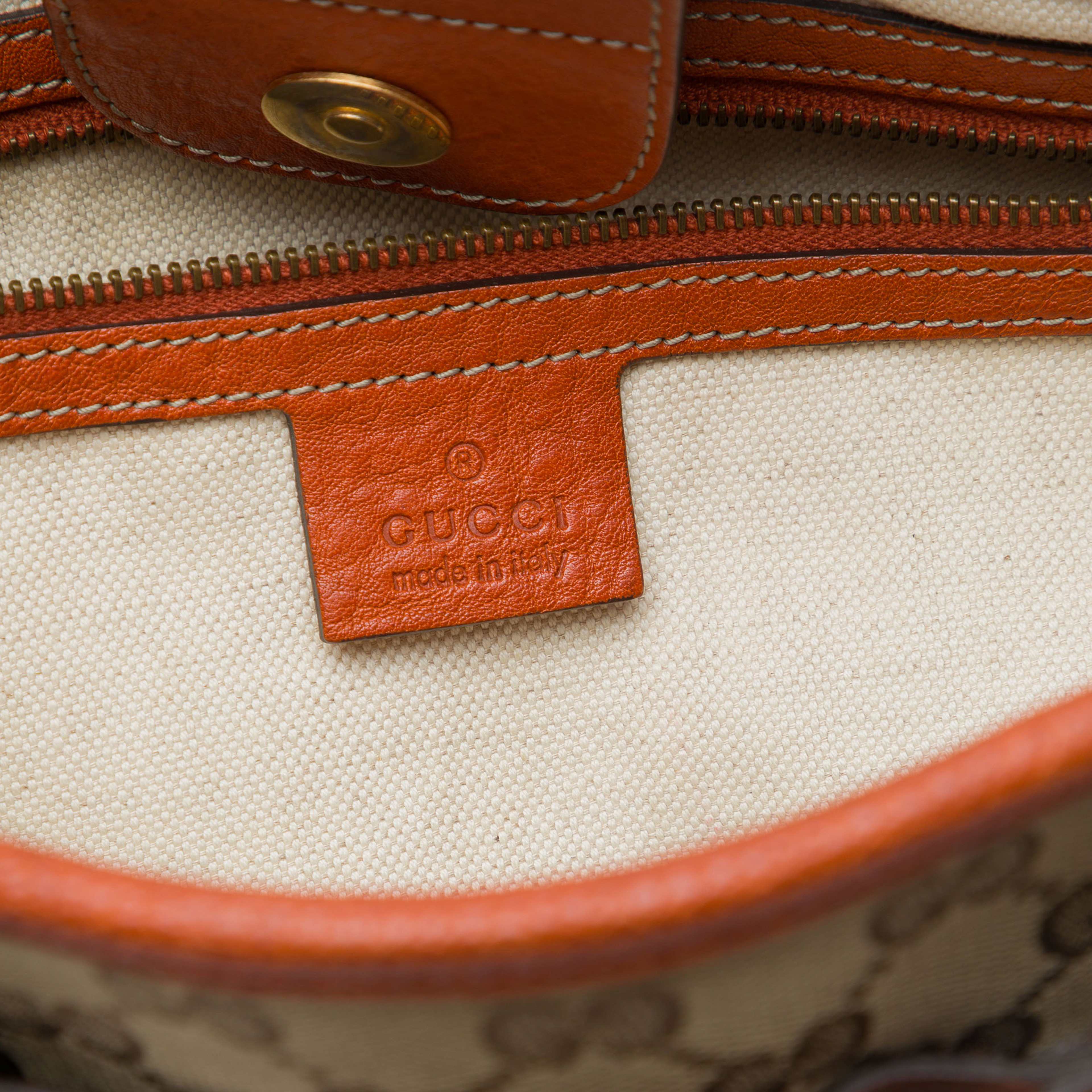 Gucci Gg Canvas Running Tote, från Luxclusif, i färgen beige. Klicka för att öppna bilden i stort format