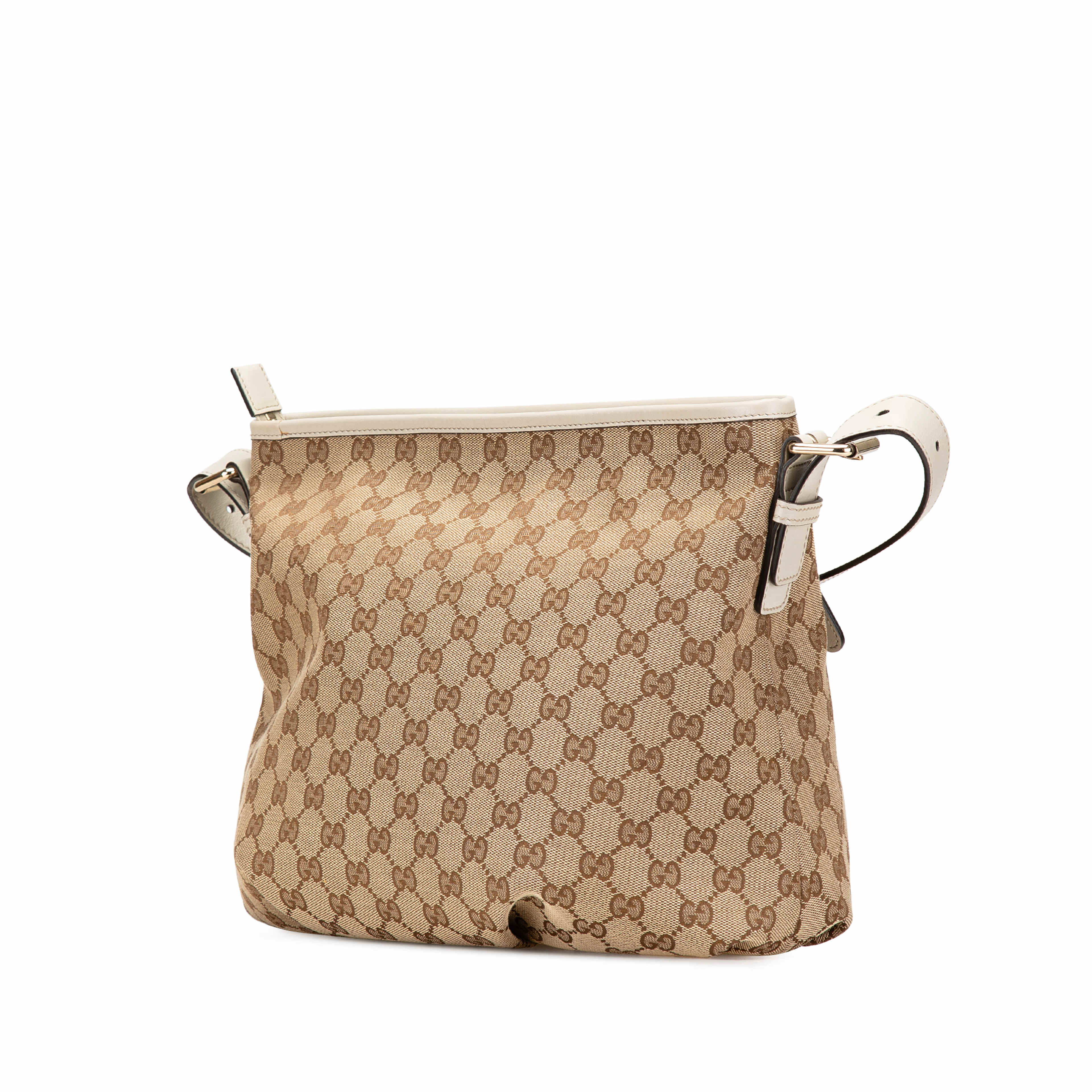 Gucci Gg Canvas Crossbody, från Luxclusif, i färgen beige.