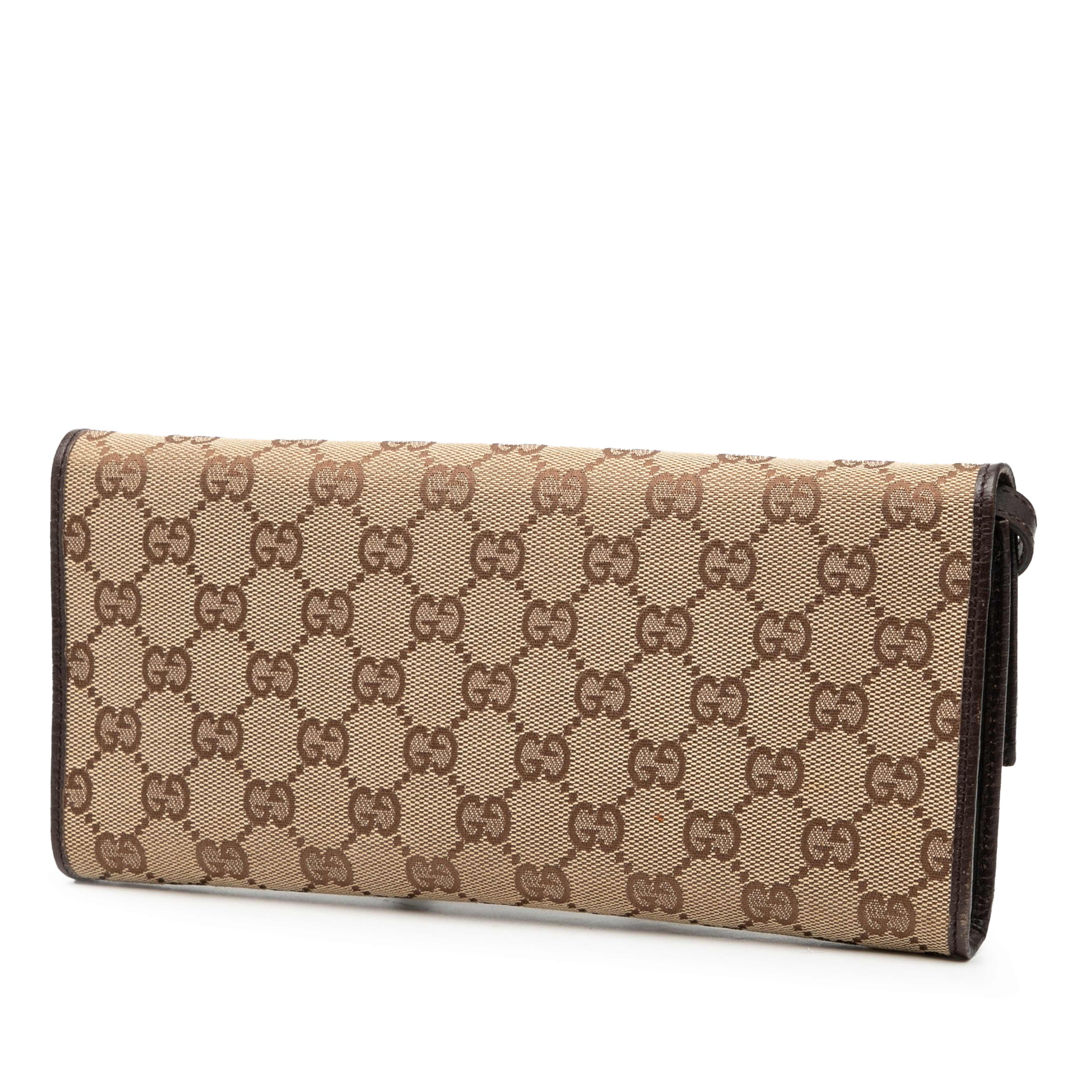 Gucci Gg Canvas Bamboo Bar Crossbody, från Luxclusif, i färgen beige. Klicka för att öppna bilden i stort format