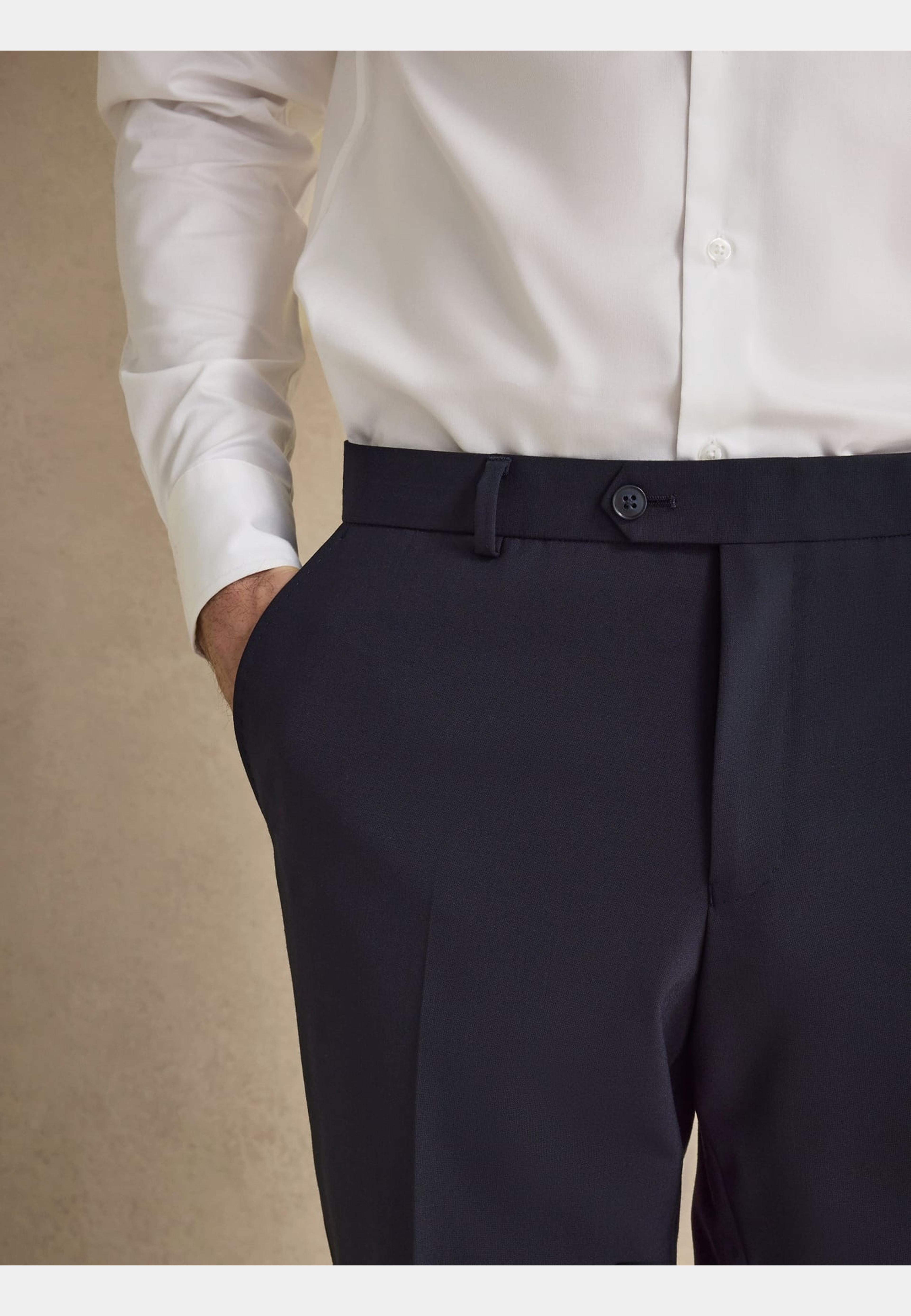 Wool Blended Pants Ares, från John Henric, i färgen dark blue. Klicka för att öppna bilden i stort format