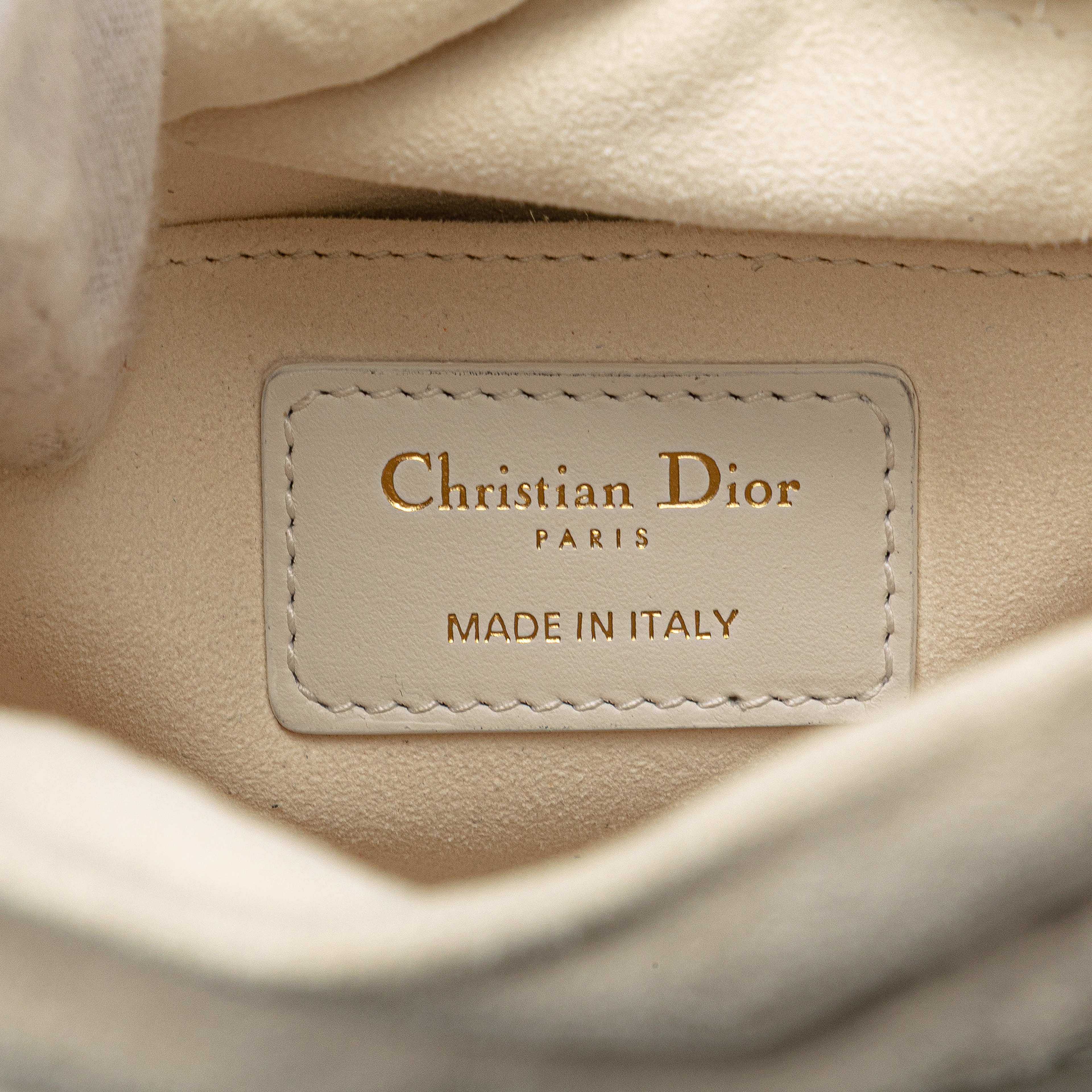 Dior Small Leather Vibe Drawstring Bucket