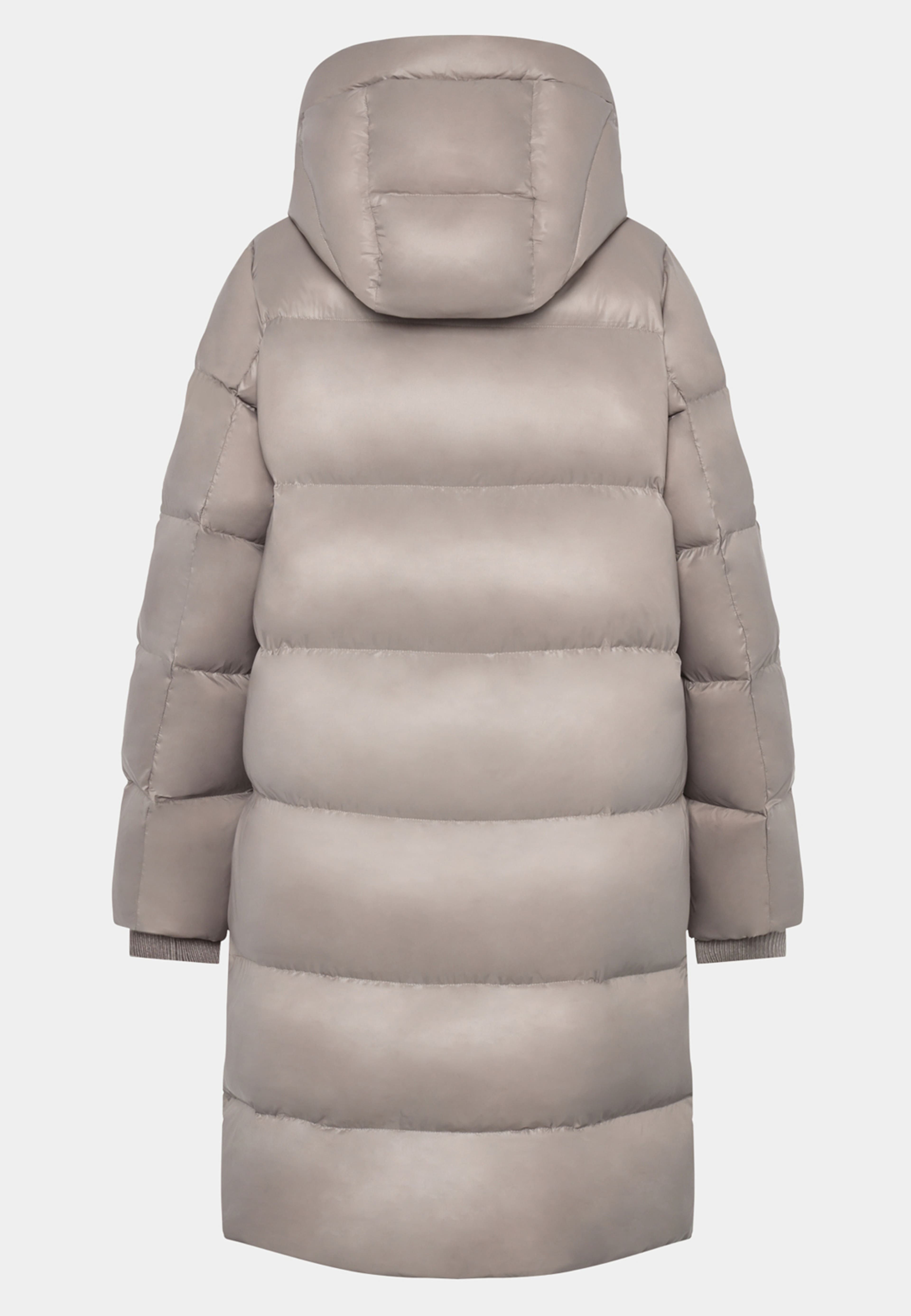 Bea Coat, från Saki, i färgen fungi.