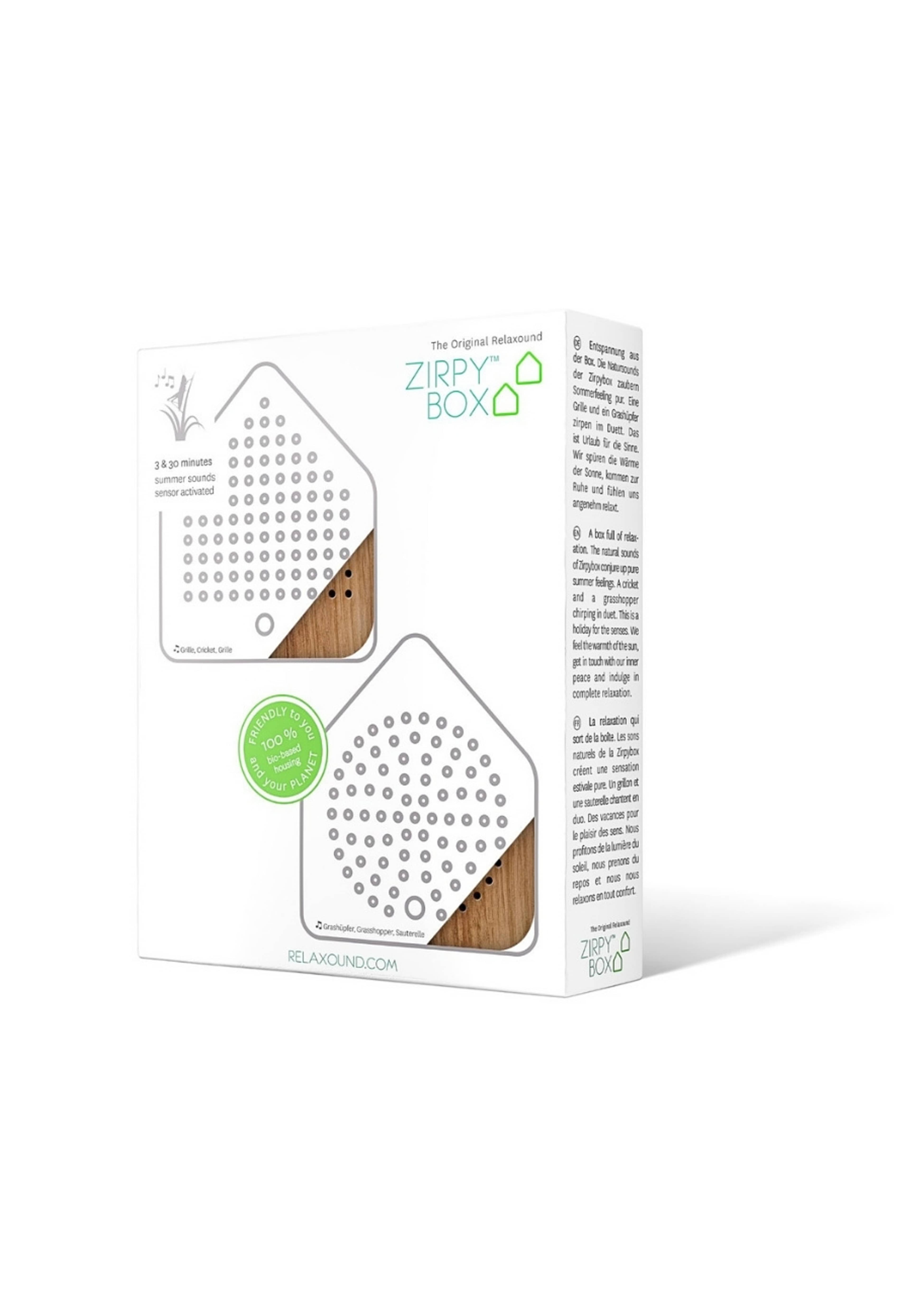 Zirpybox Speldosa 2-pack Gräshoppa Trä