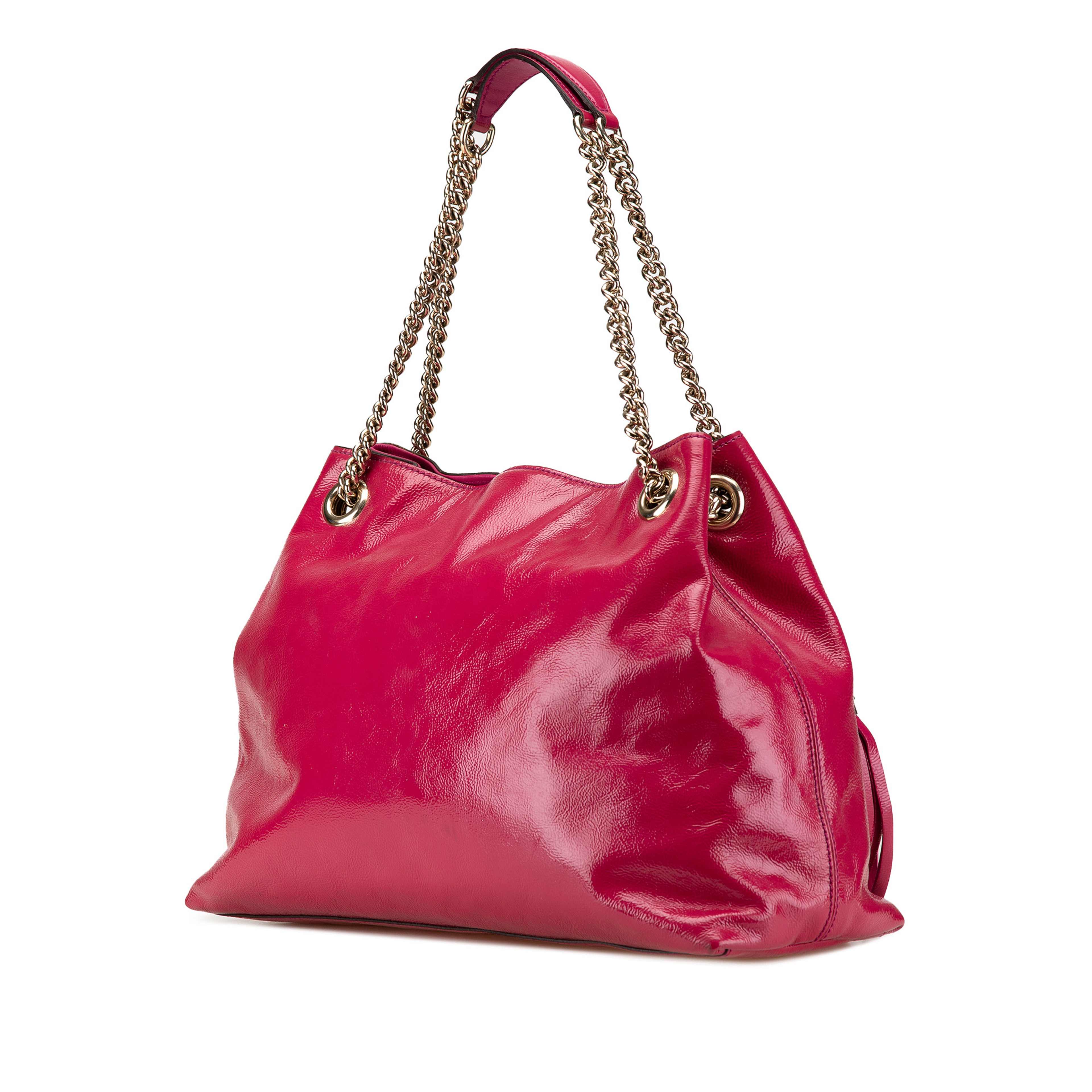 Gucci Medium Patent Soho Chain Tote