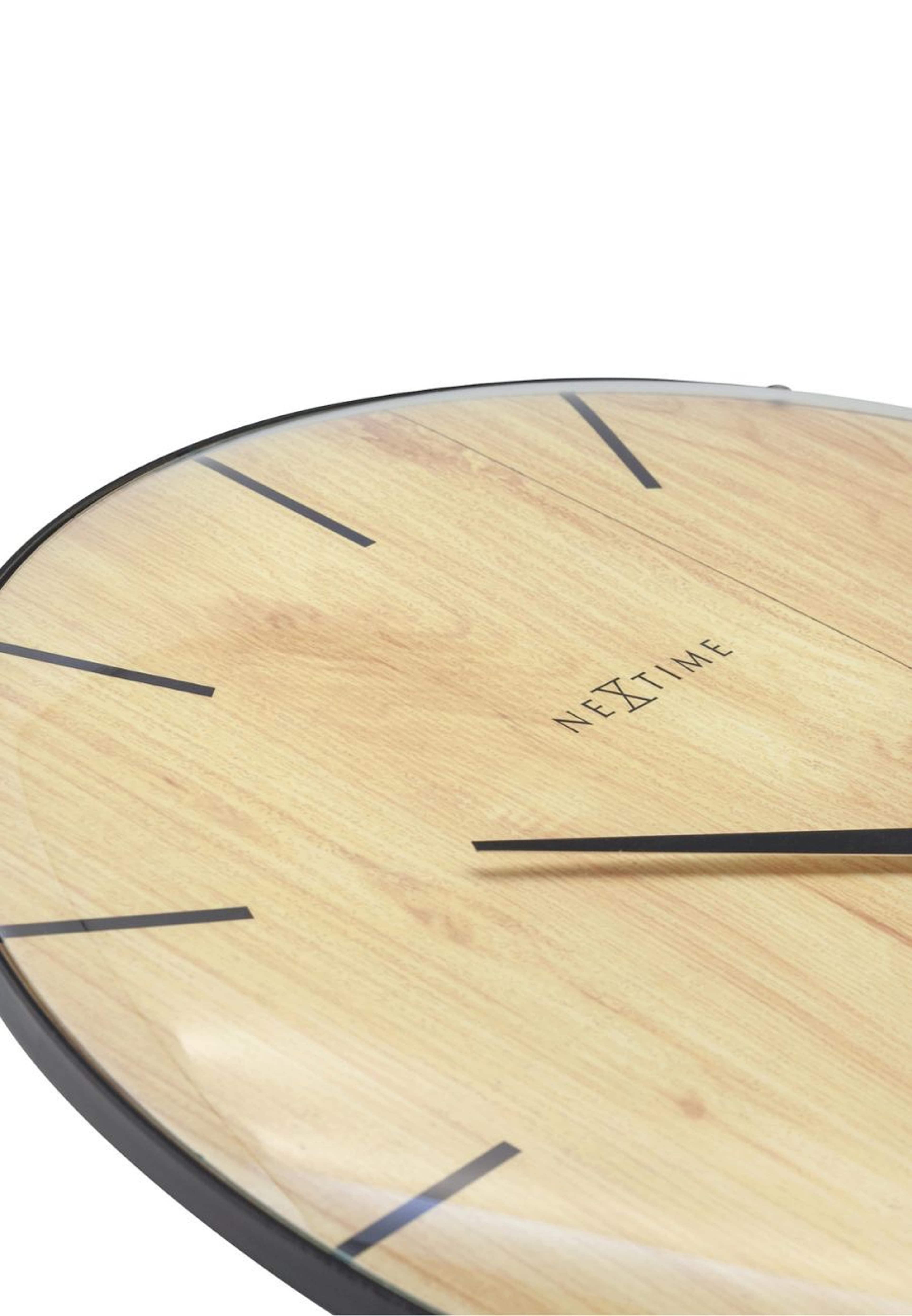 Väggklocka Edge Wood Dome ø35cm