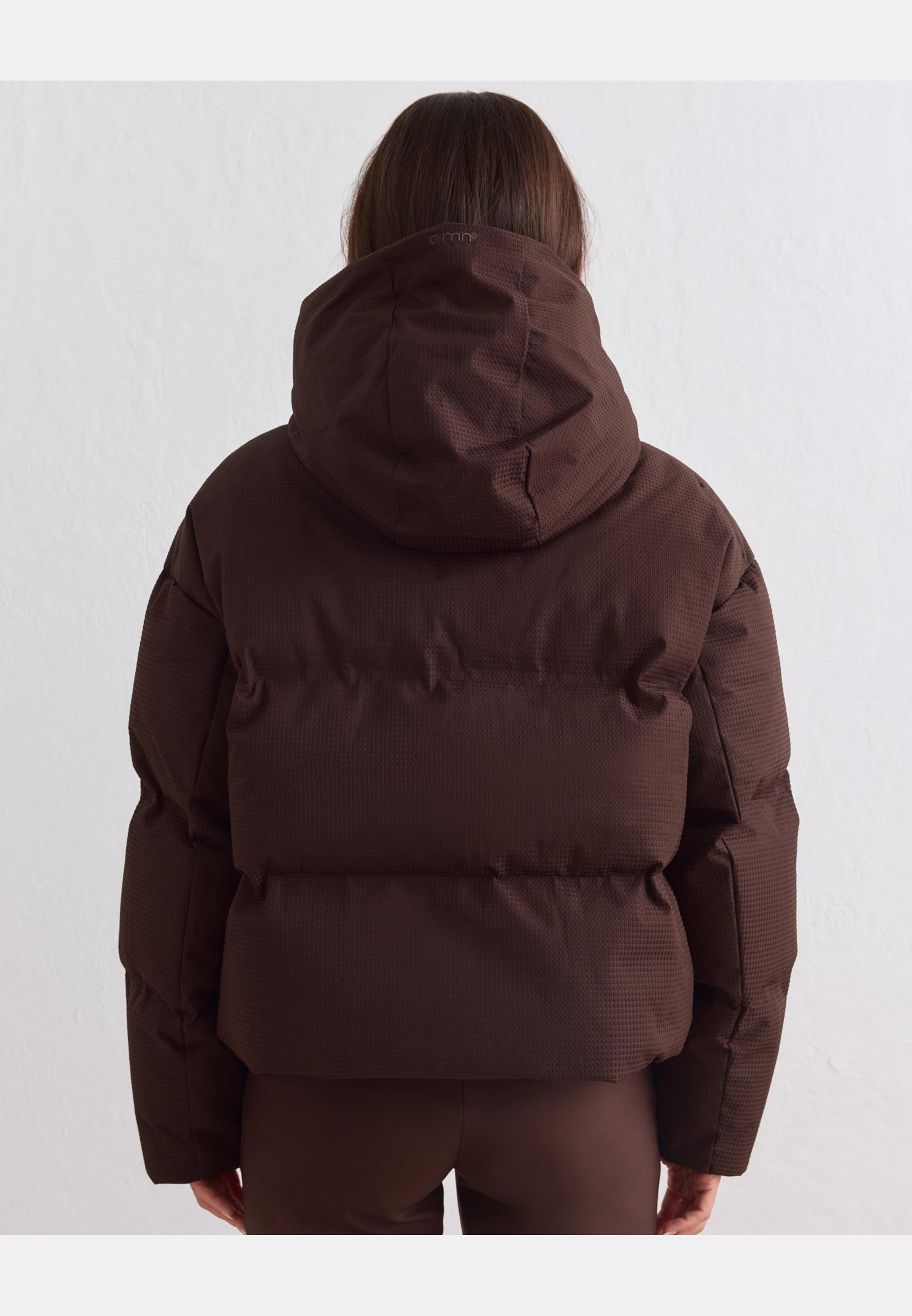Cortina Puffer Jacket, från aim'n, i färgen chocolate. Klicka för att öppna bilden i stort format