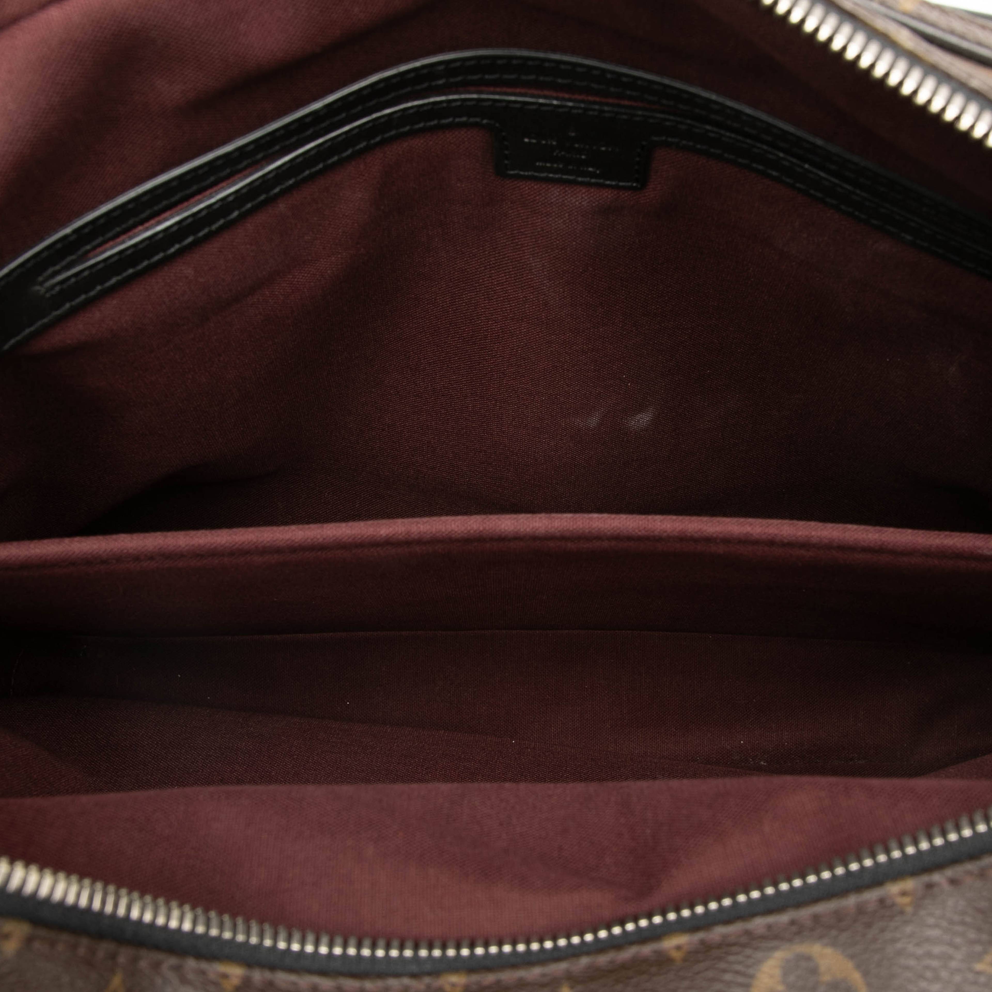 Louis Vuitton Monogram Macassar Soft Briefcase, från Luxclusif, i färgen brun. Klicka för att öppna bilden i stort format