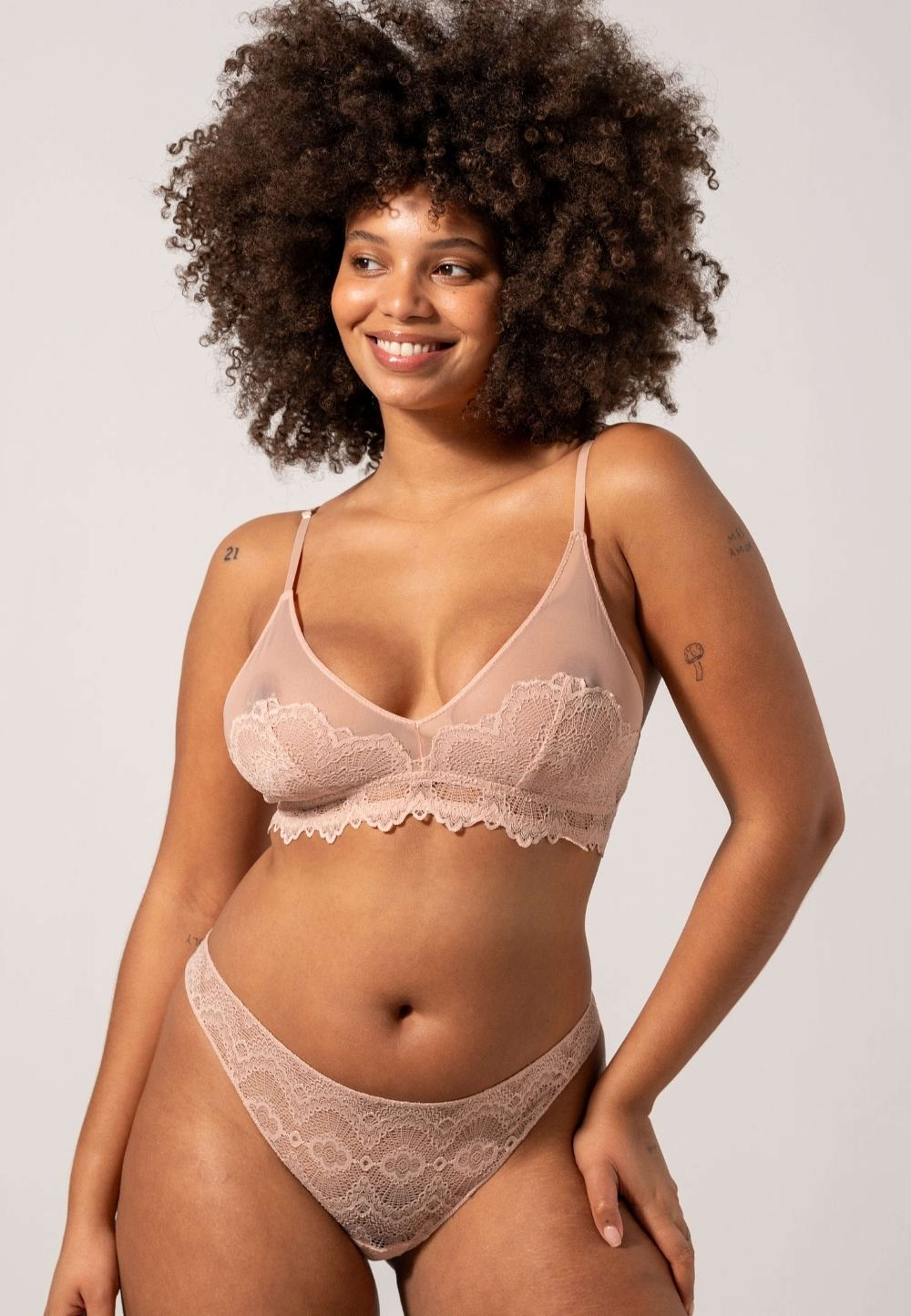 Lace Mesh Triangle Bralette
