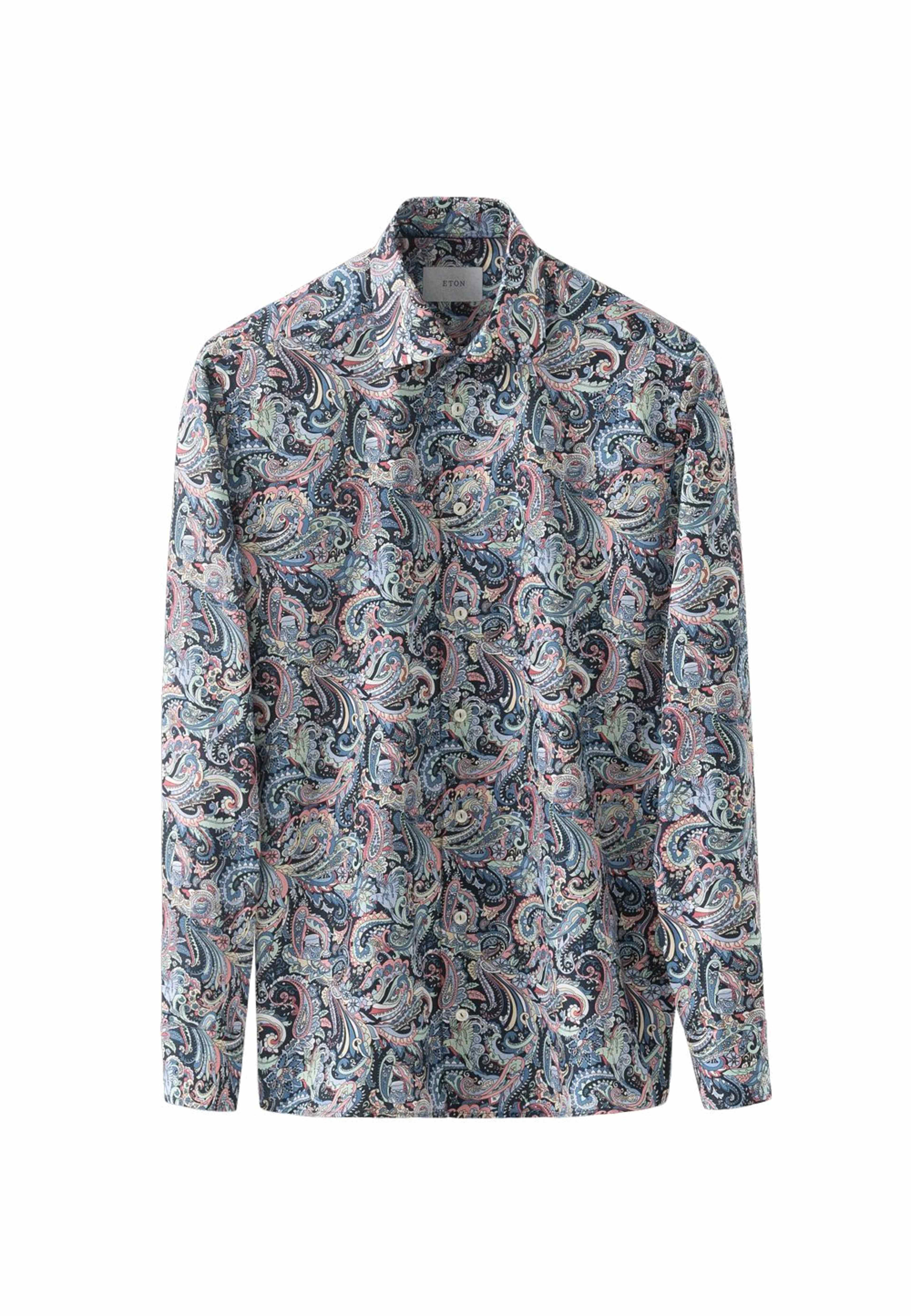 Signature Twill-skjorta Slim Fit, från Eton, i färgen multi. Klicka för att öppna bilden i stort format