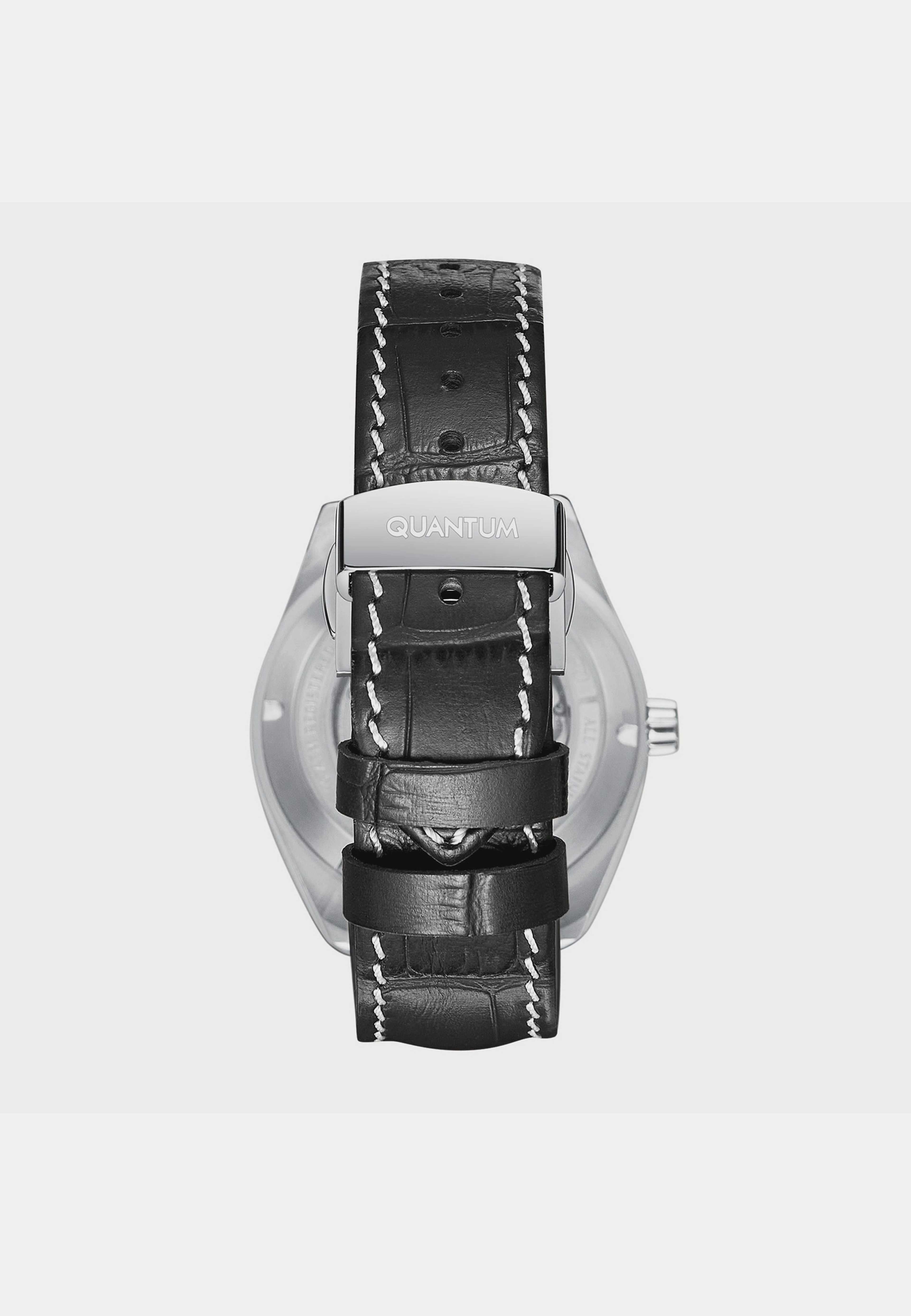 Quantum Automatic Herr Svart/stål, Läderband - Qmg1241.351, från Quantum, i färgen 1. Klicka för att öppna bilden i stort format