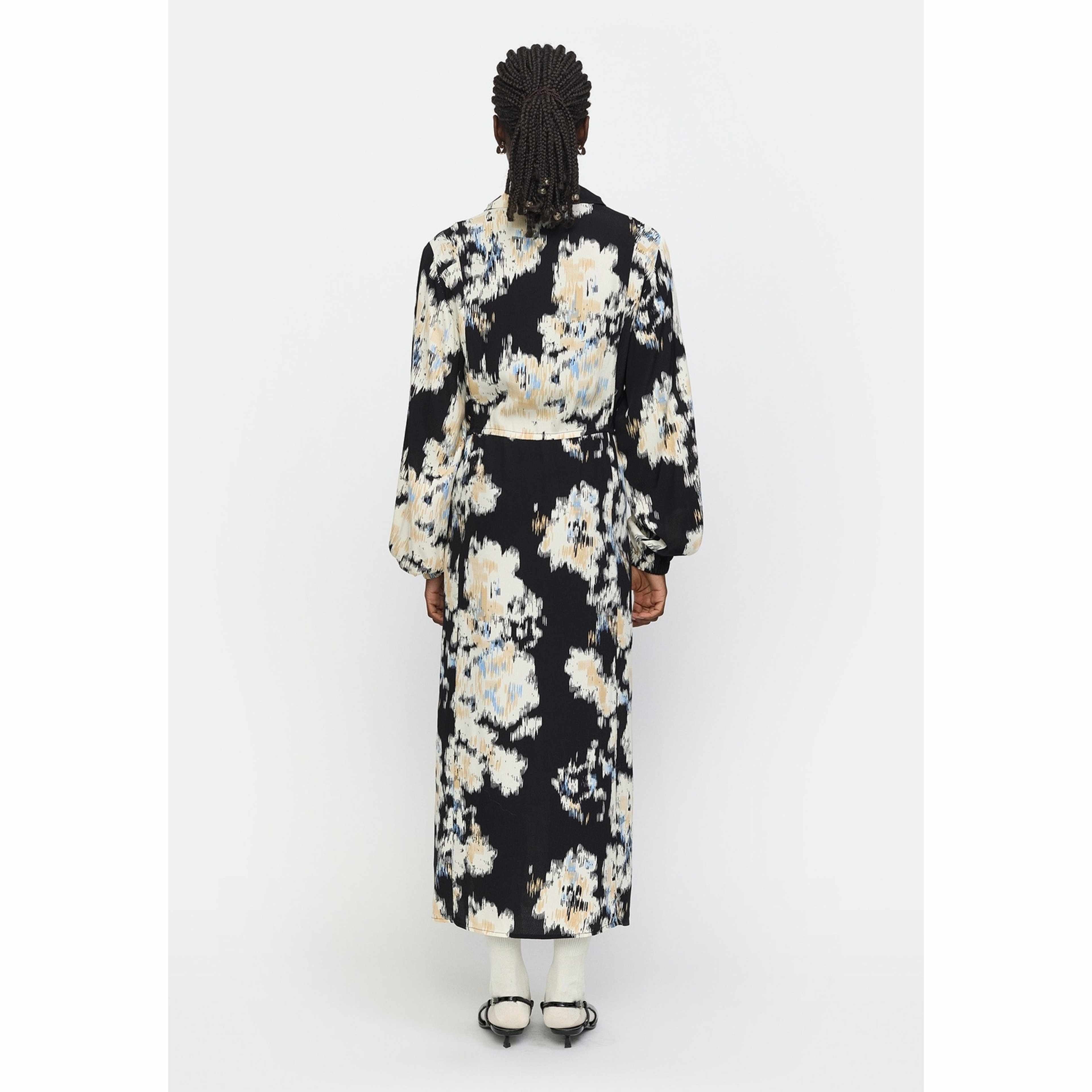 Srgina Midi Dress - Blurred Graphic Azurine