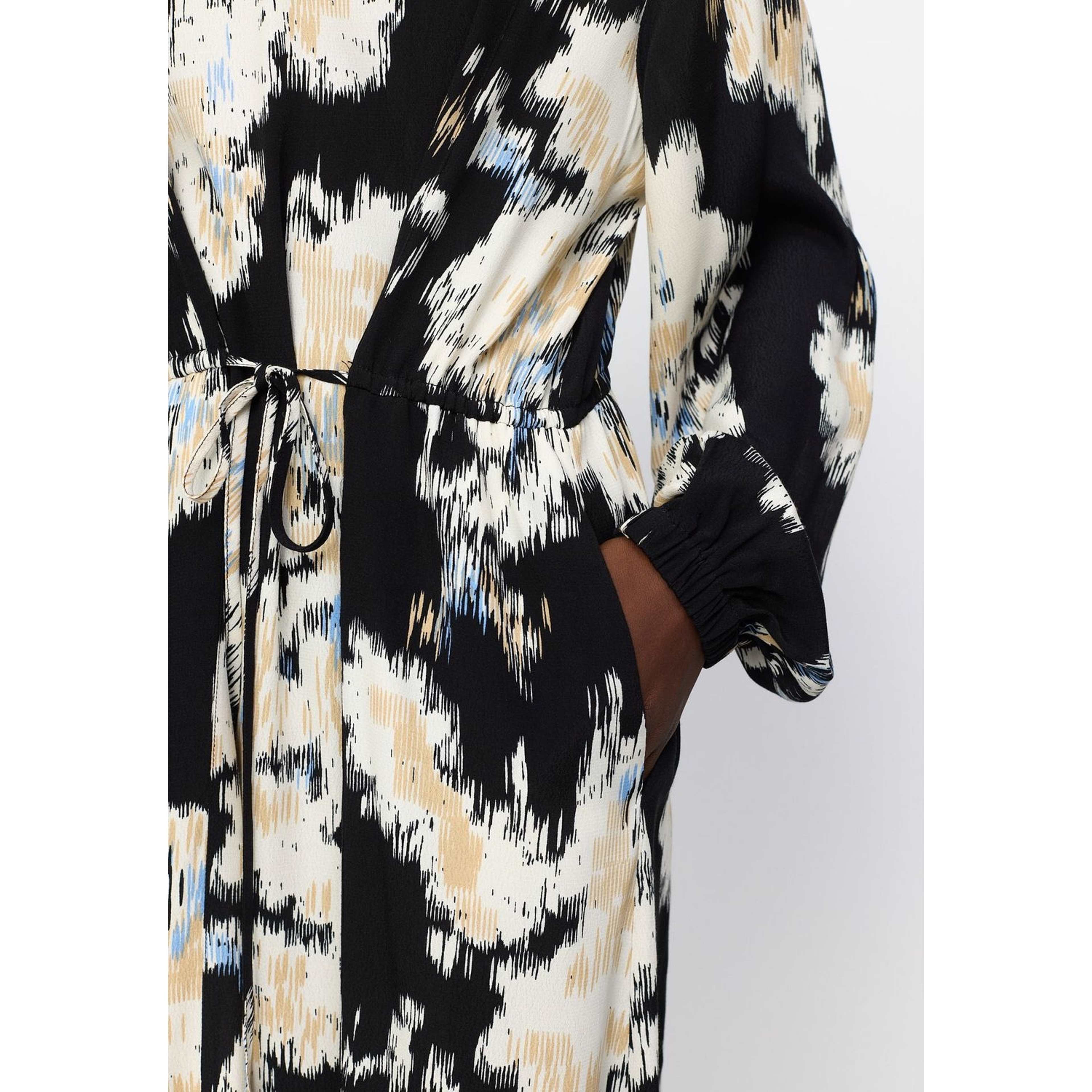 Srgina Midi Dress - Blurred Graphic Azurine