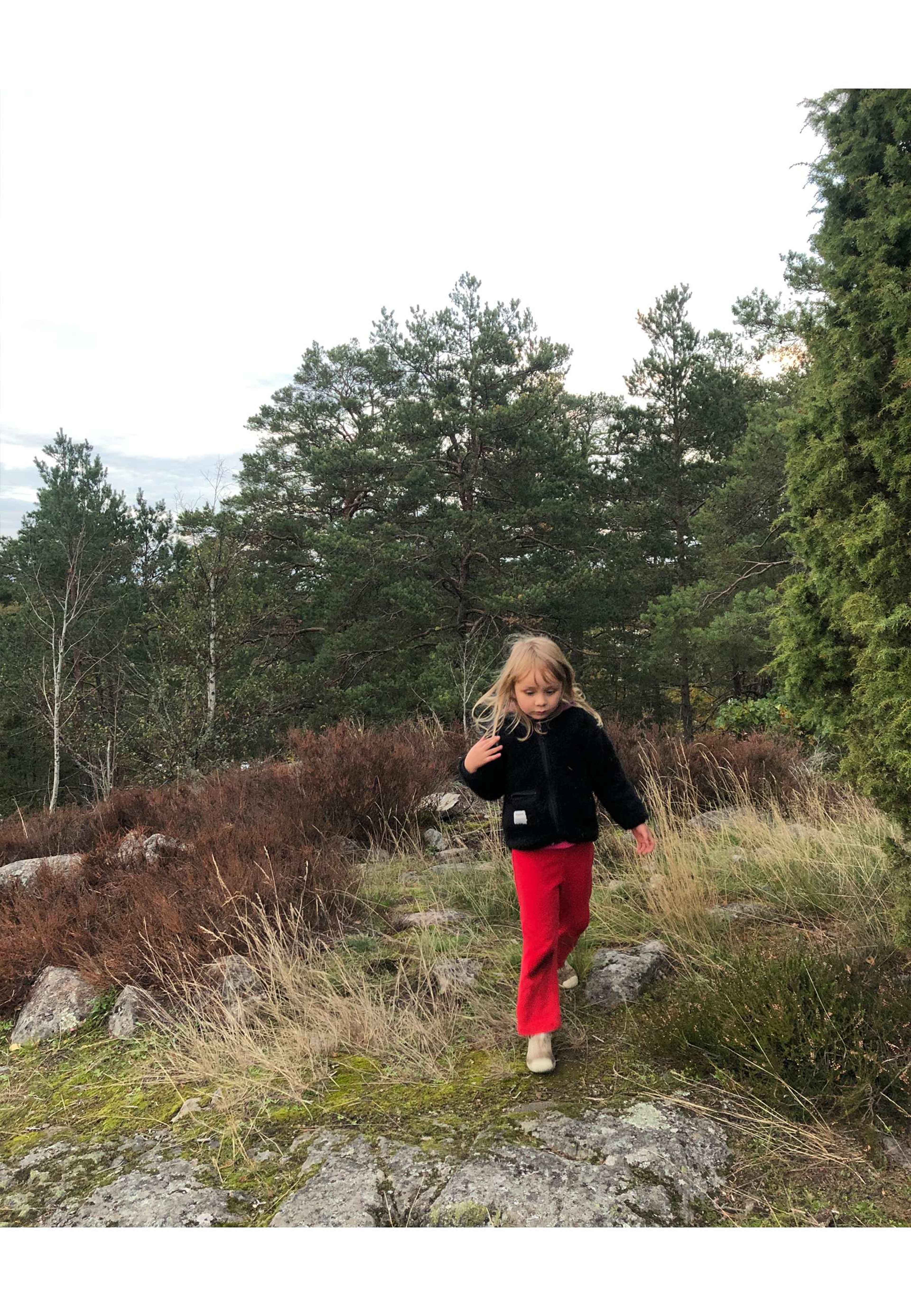 Återvunnen Polyester, Fleece Jacka "kids", Svart