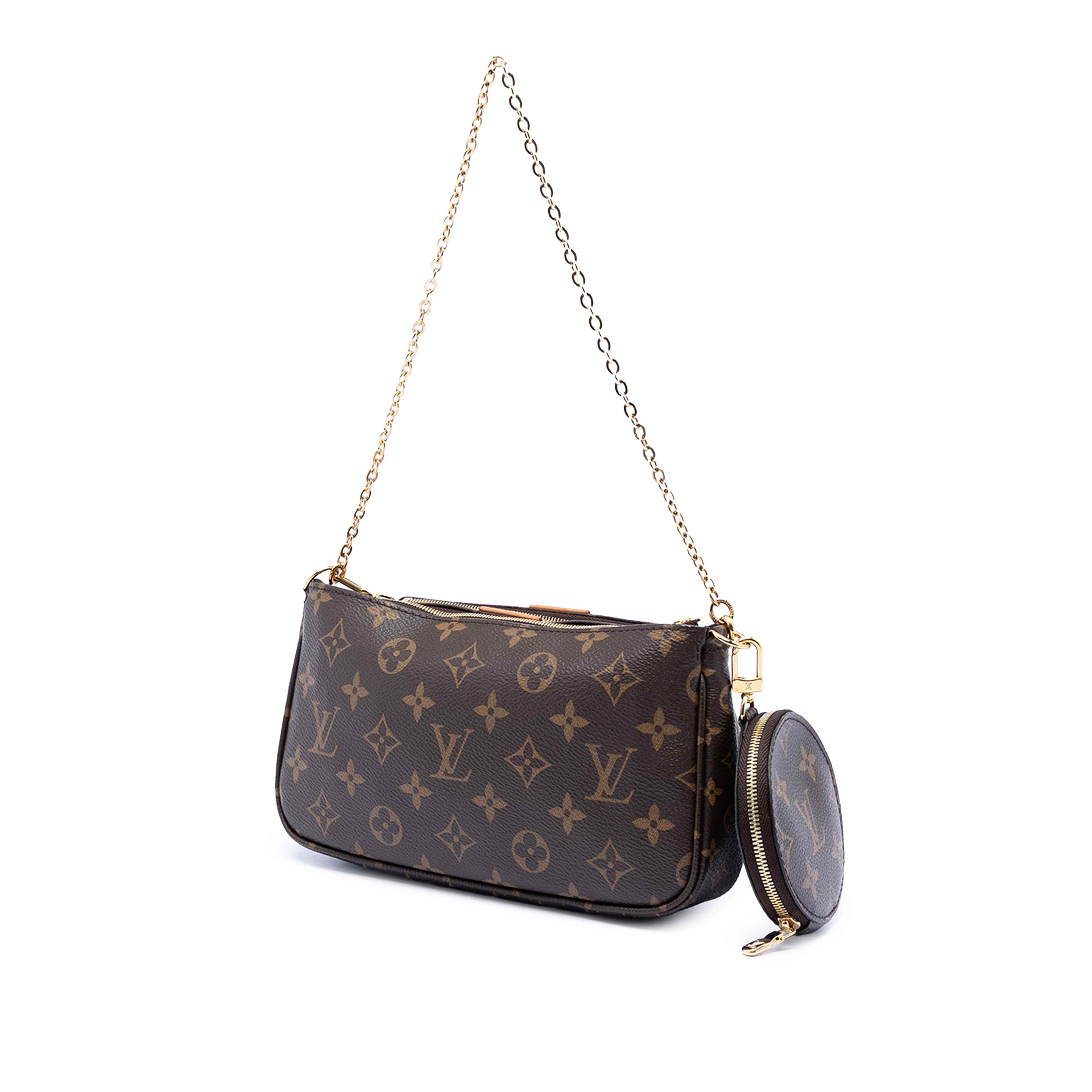 Louis Vuitton Monogram Multi Pochette Accessoires, från Luxclusif, i färgen brown. Klicka för att öppna bilden i stort format