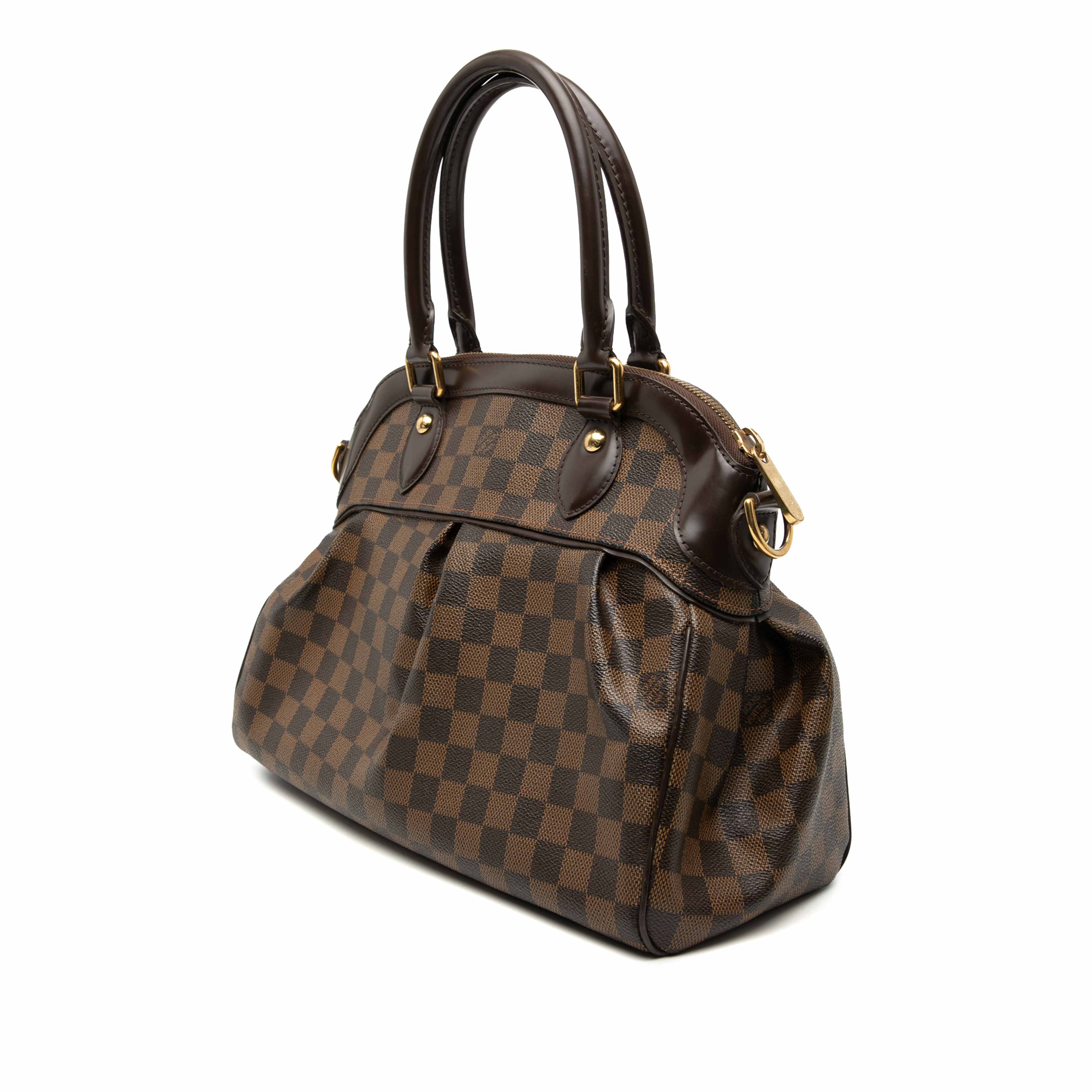 Louis Vuitton Damier Ebene Trevi Pm, från Luxclusif, i färgen brun. Klicka för att öppna bilden i stort format