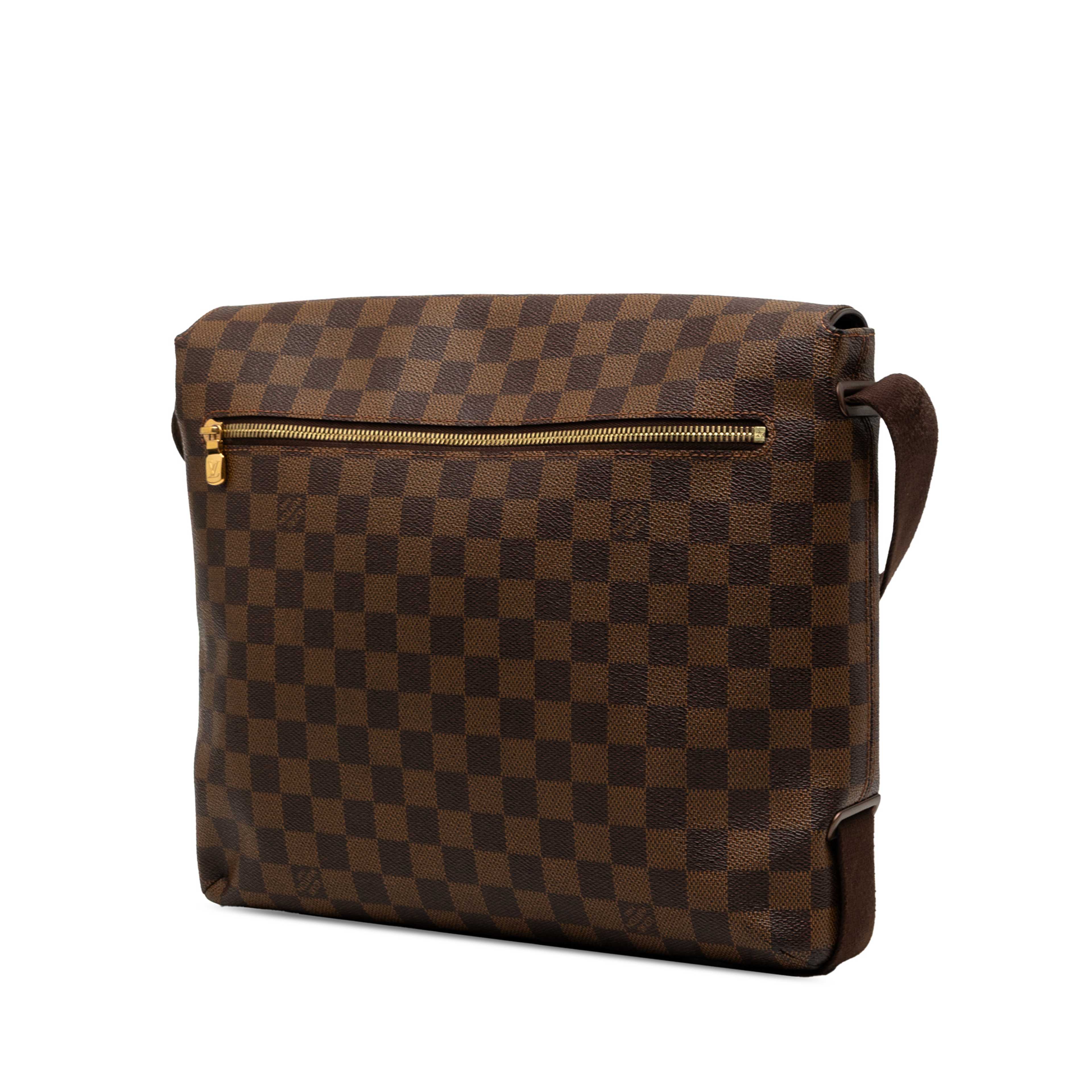 Louis Vuitton Damier Ebene Brooklyn Mm, från Luxclusif, i färgen brun. Klicka för att öppna bilden i stort format