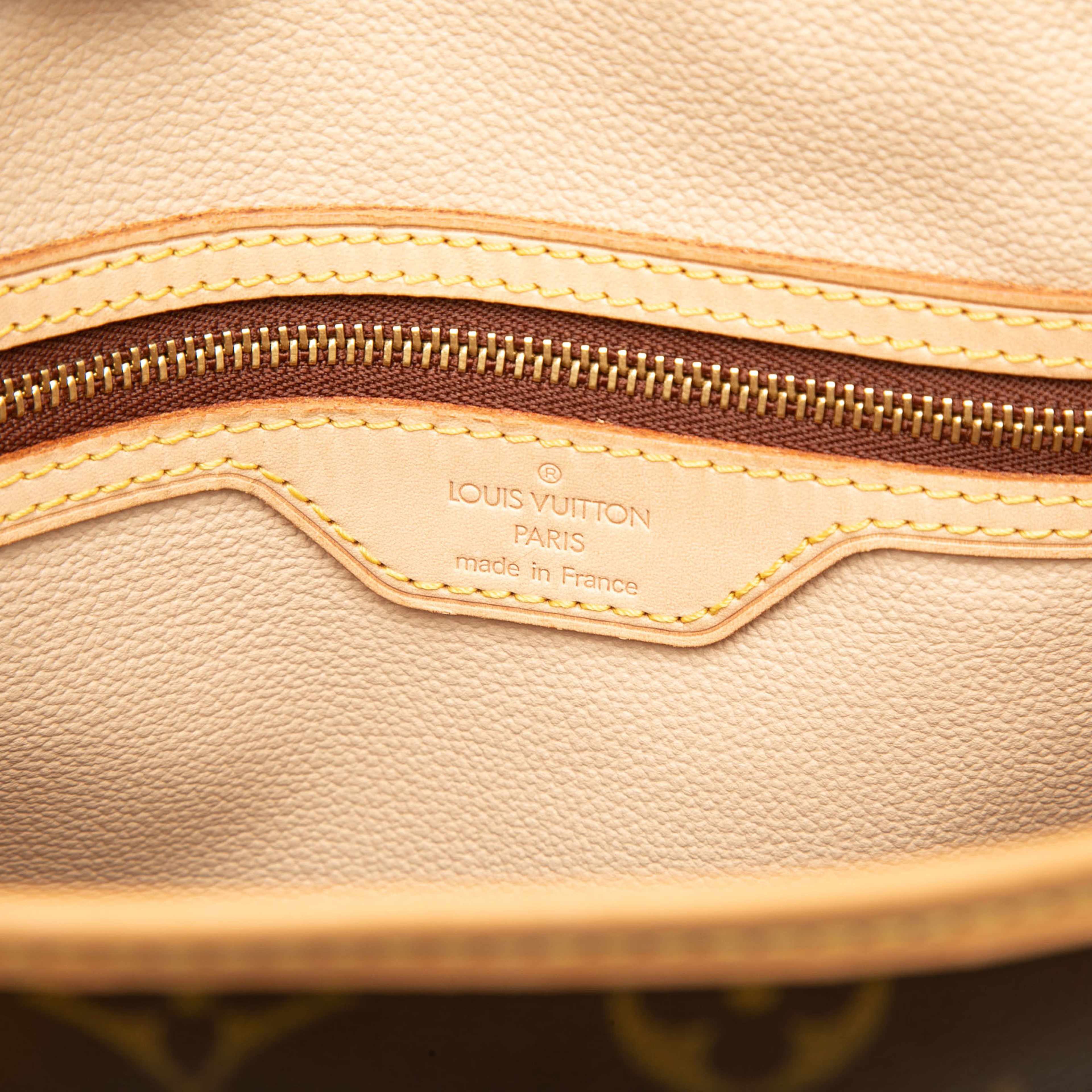 Louis Vuitton Monogram Bucket Gm, från Luxclusif, i färgen brun. Klicka för att öppna bilden i stort format