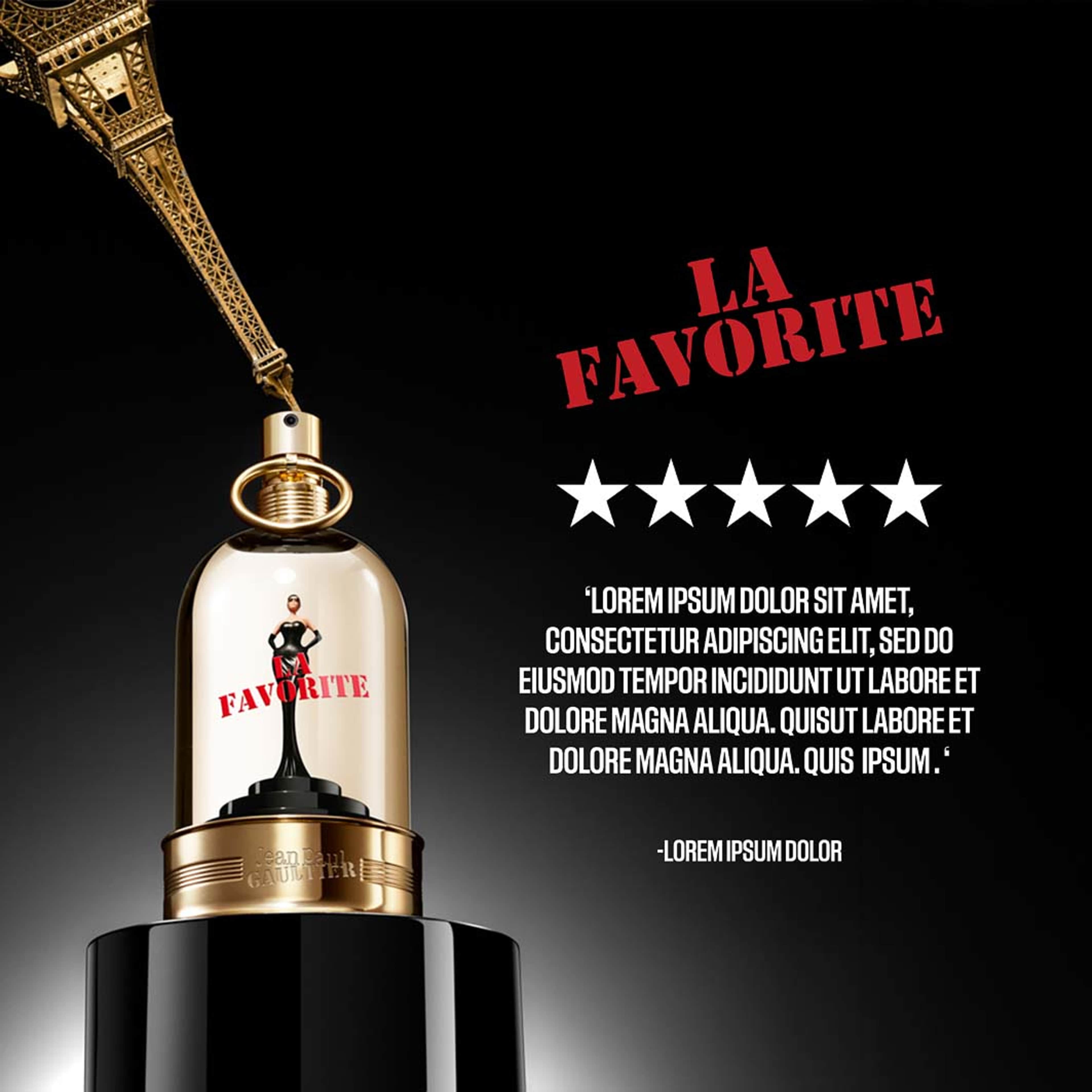 LA FAVORITE Eau de parfum, från Jean Paul Gaultier. Klicka för att öppna bilden i stort format