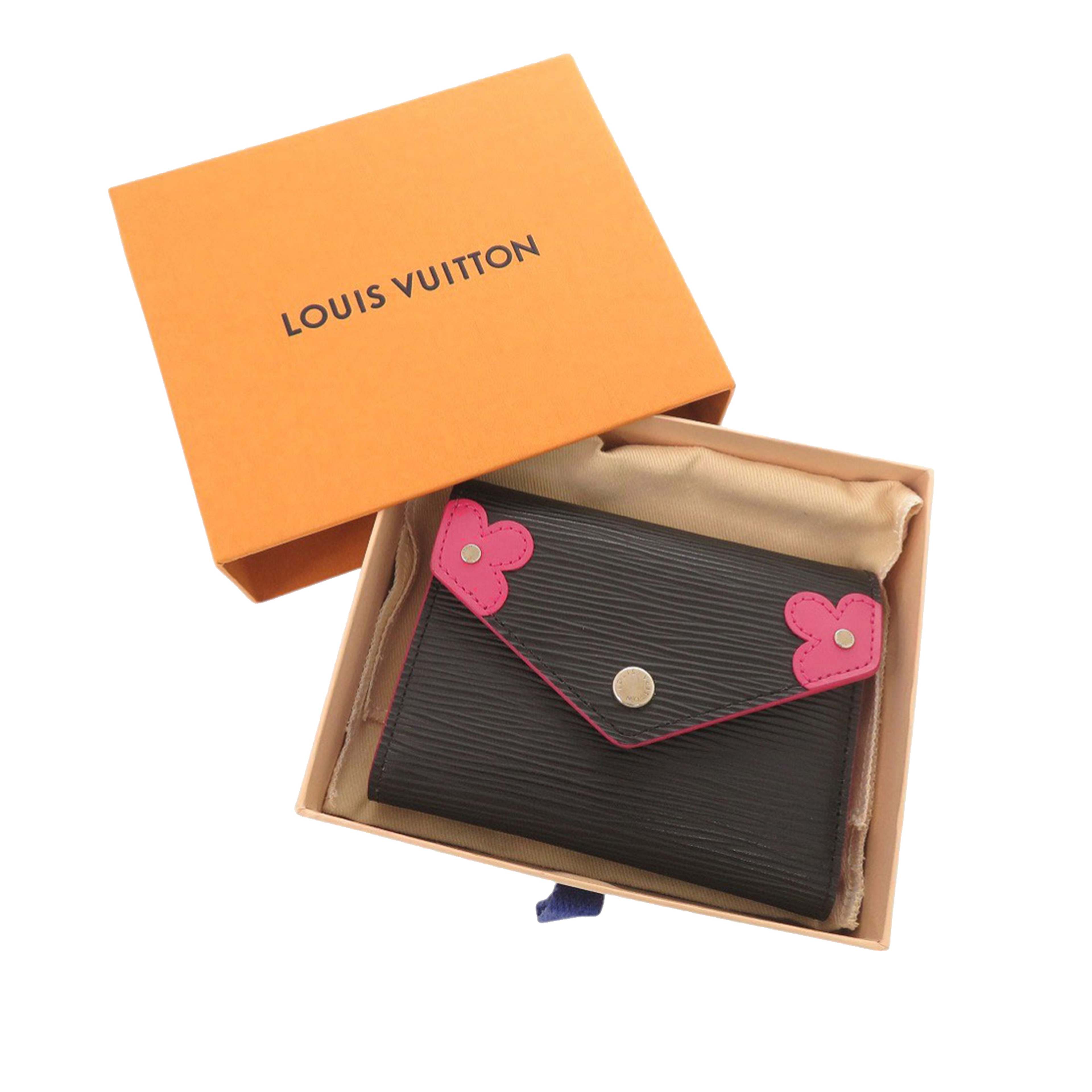 Louis Vuitton Epi Blooming Victorine Wallet, från Luxclusif, i färgen svart. Klicka för att öppna bilden i stort format