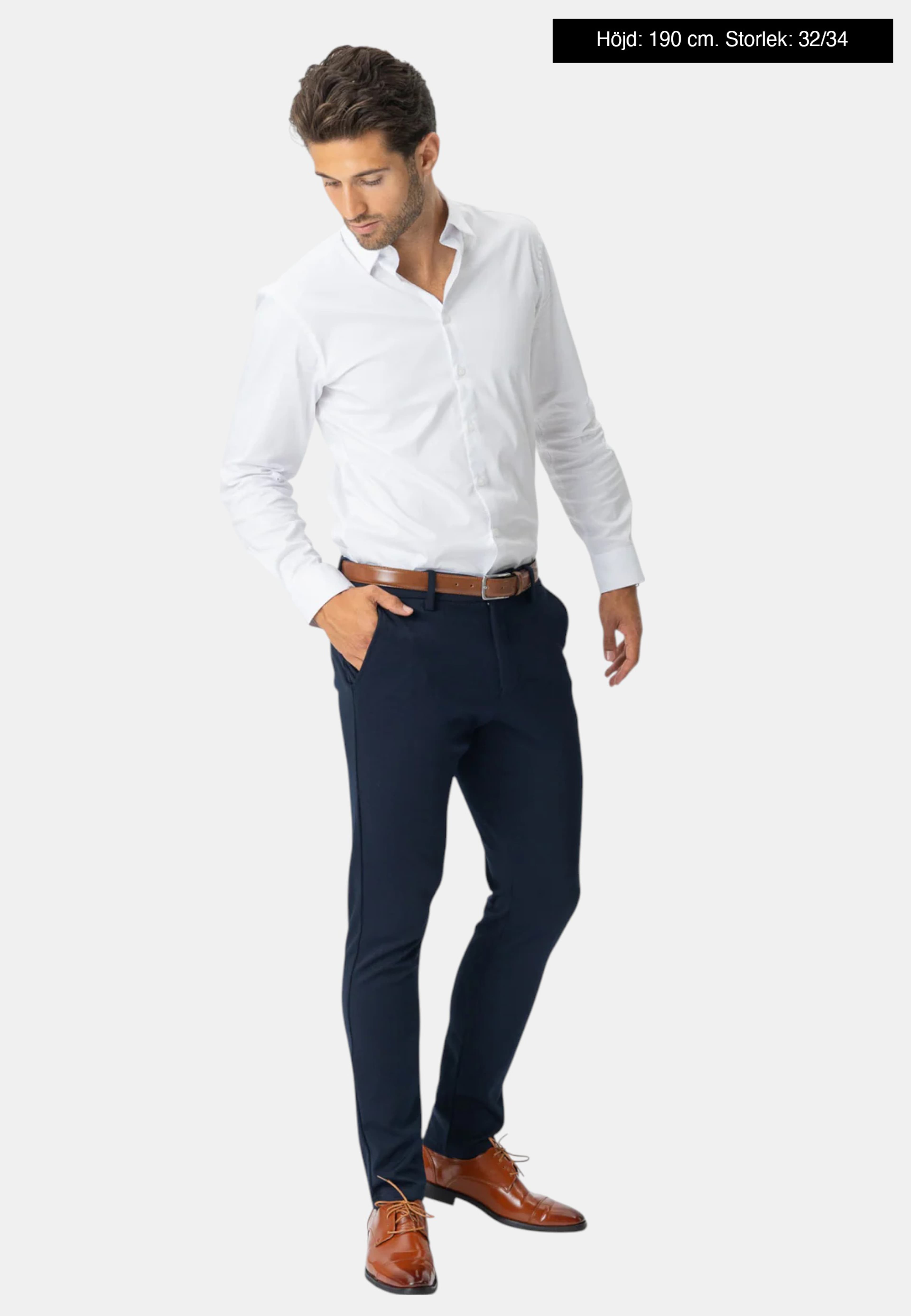 The Original Performance Pants, från TeeShoppen, i färgen navy. Klicka för att öppna bilden i stort format