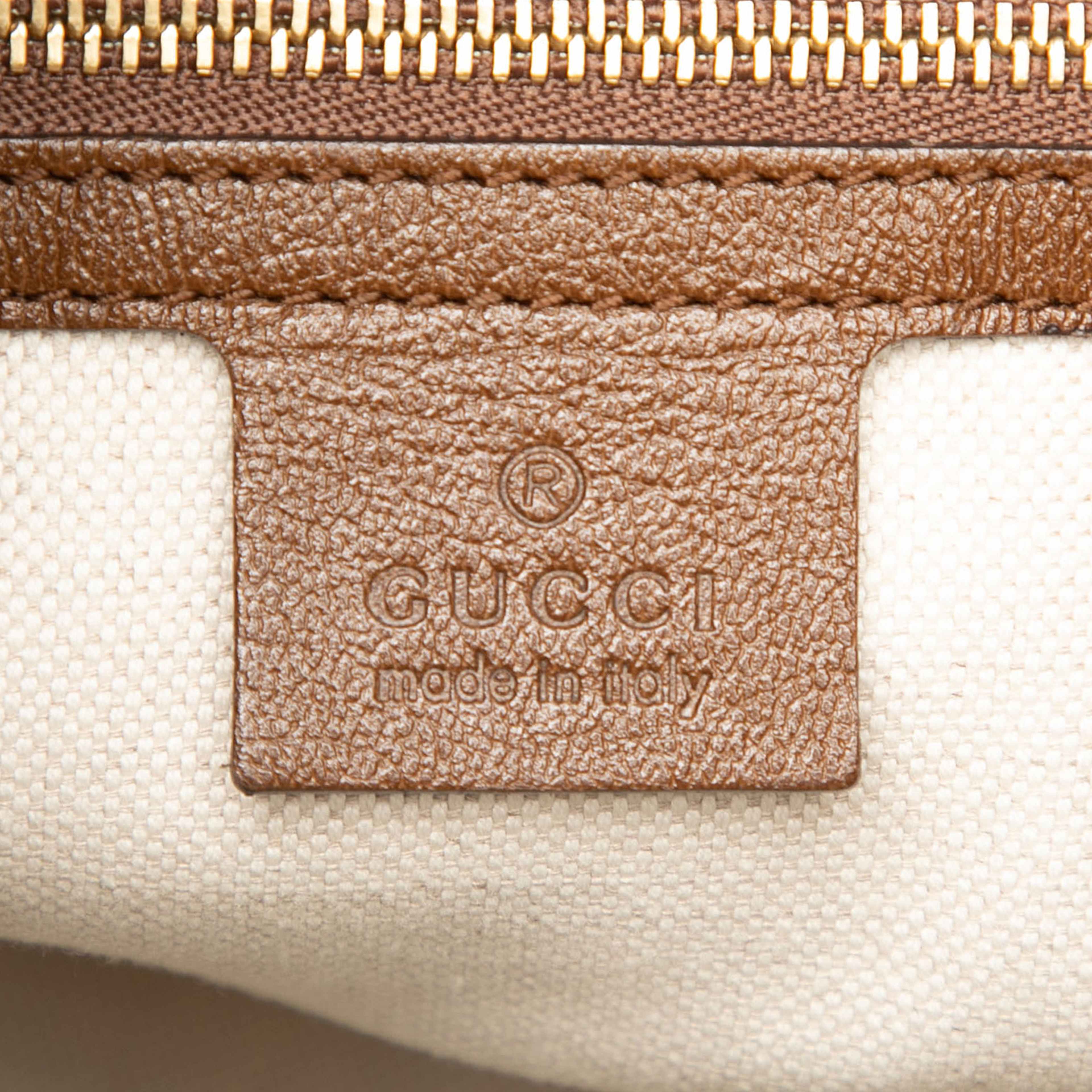Gucci Medium Gg Canvas Horsebit 1955 Tote, från Luxclusif, i färgen beige. Klicka för att öppna bilden i stort format