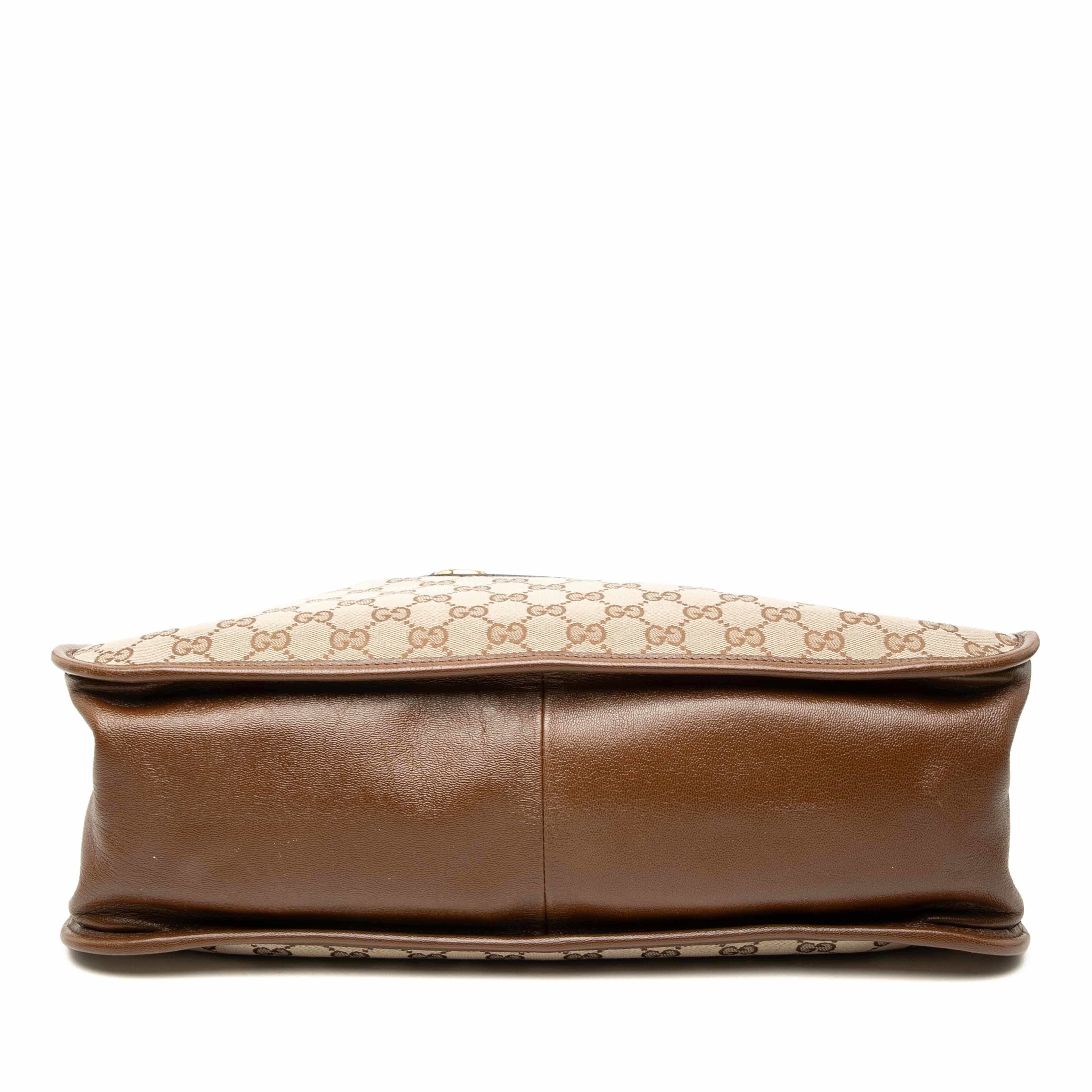 Gucci Medium Gg Canvas Horsebit 1955 Tote, från Luxclusif, i färgen beige. Klicka för att öppna bilden i stort format