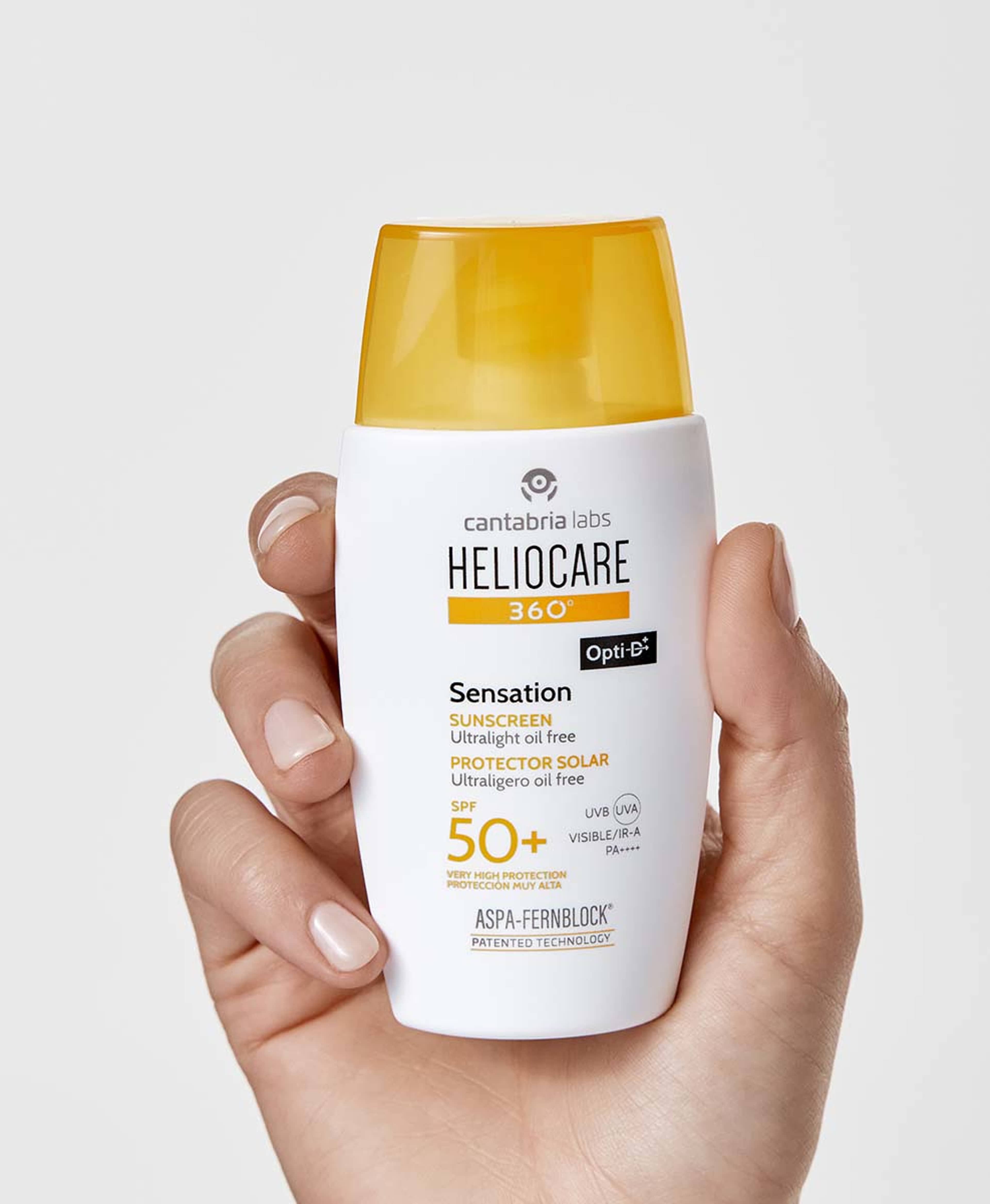 Sensation Spf 50+, från Heliocare. Klicka för att öppna bilden i stort format