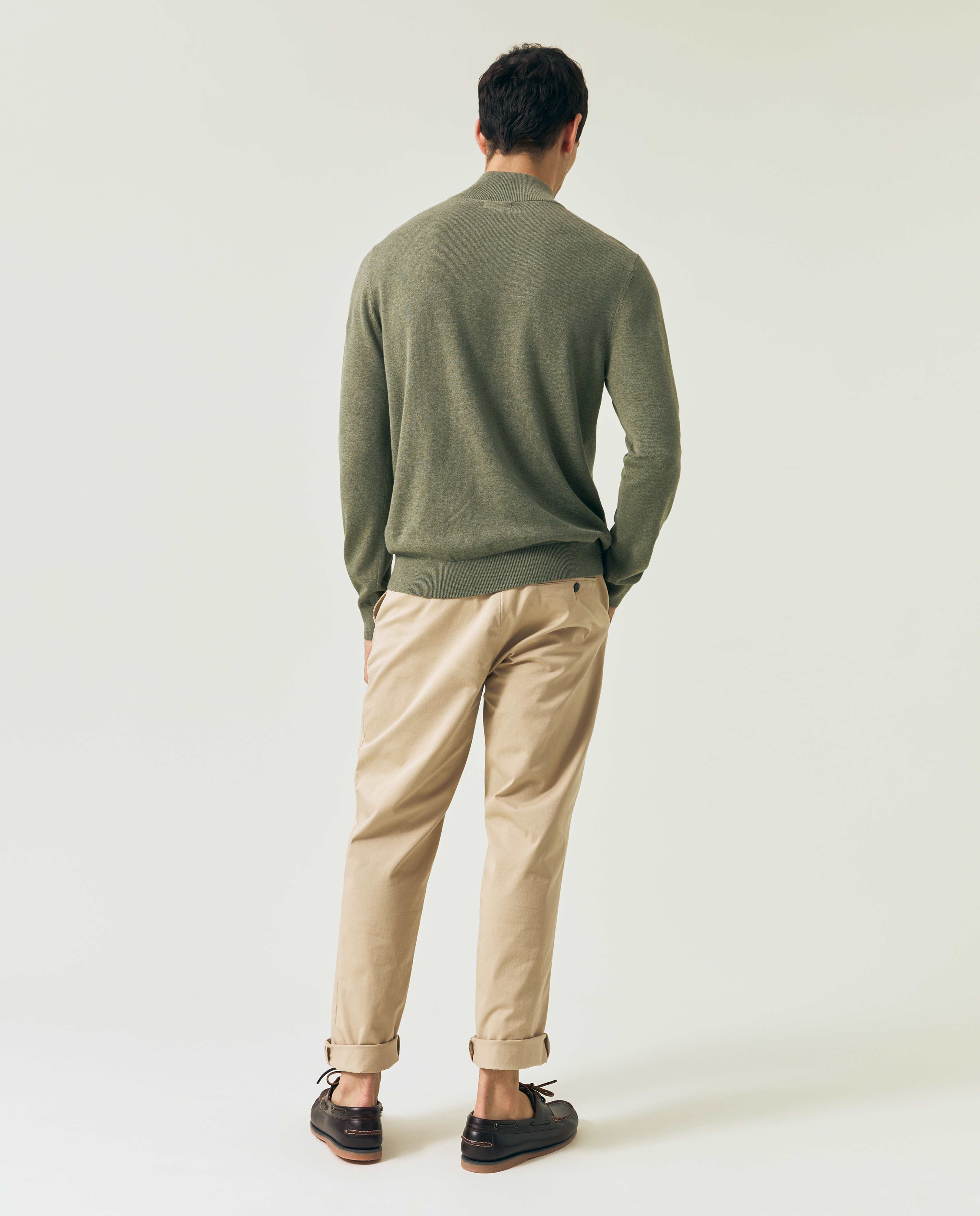 Cotton Half-zip Sweater