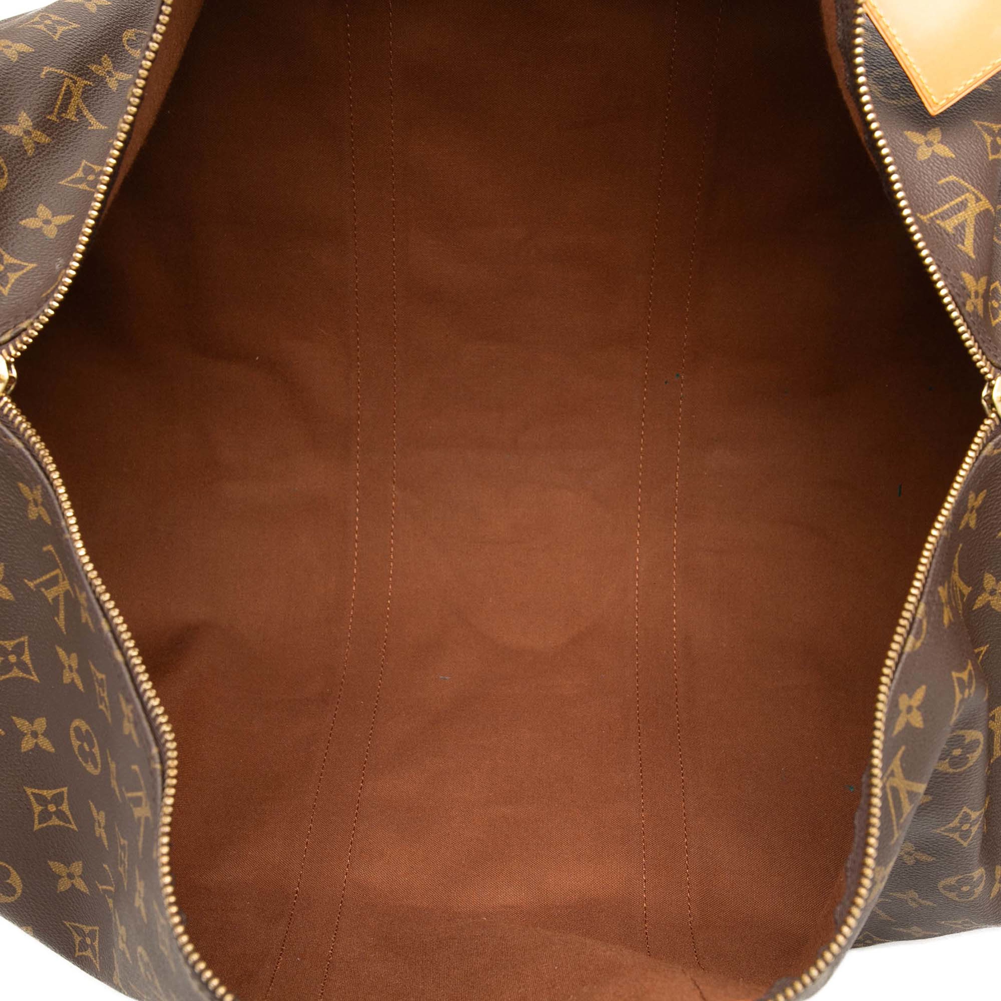 Louis Vuitton Monogram Keepall 60, från Luxclusif, i färgen brown. Klicka för att öppna bilden i stort format
