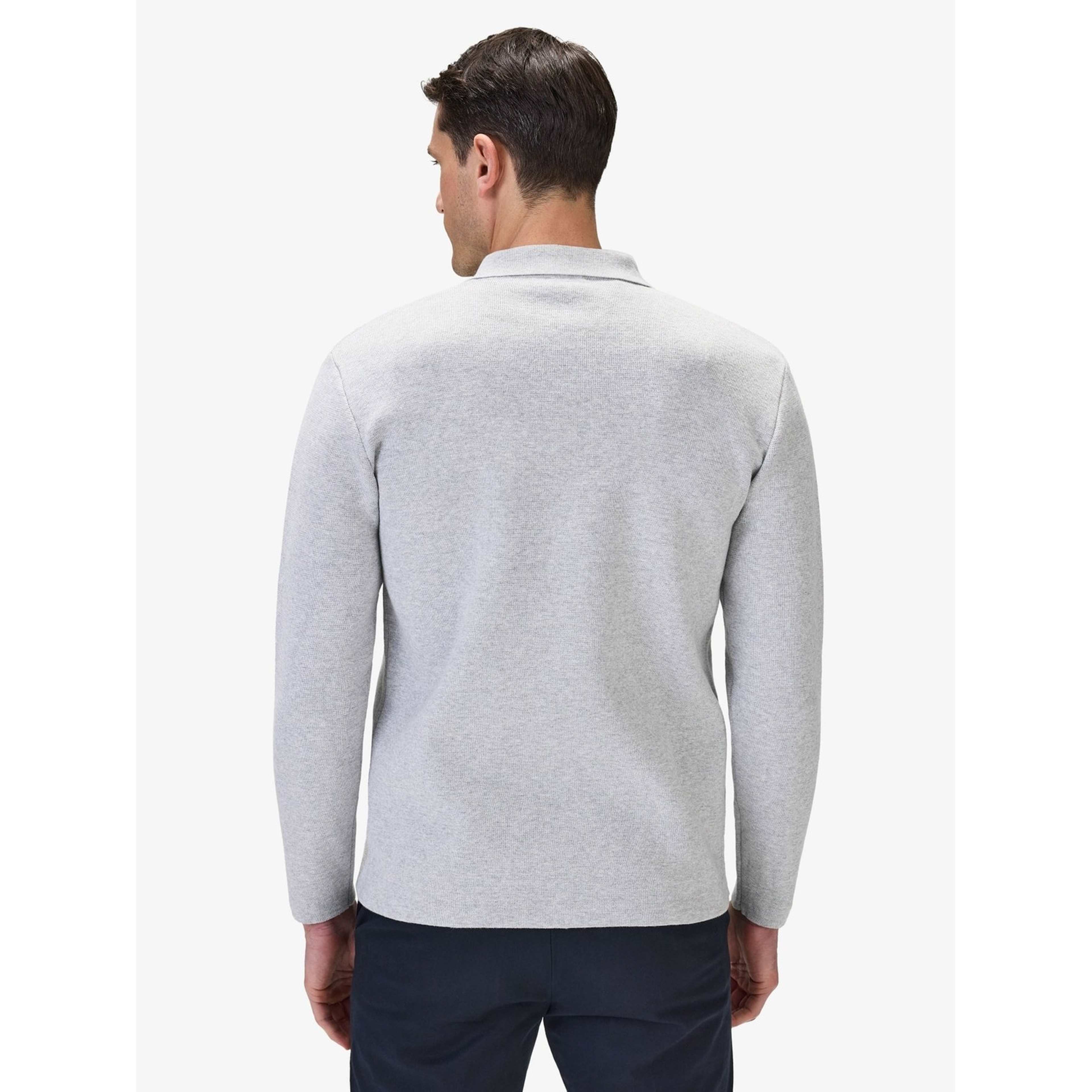 Cotton Plain Knitted Ls Half Zip (ilario)