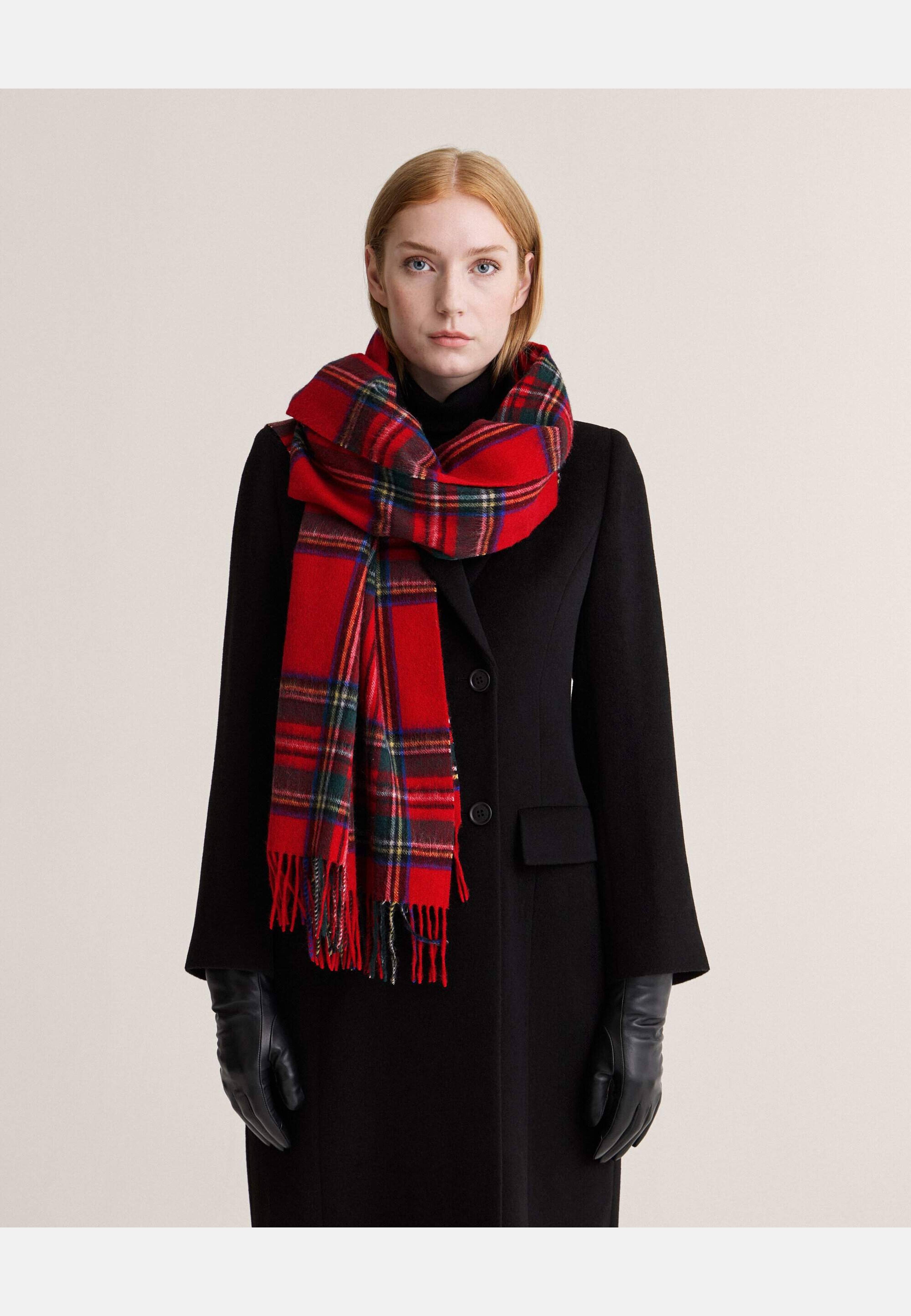 Scarf Royal Stewart Grande, från Newhouse, i färgen röd. Klicka för att öppna bilden i stort format