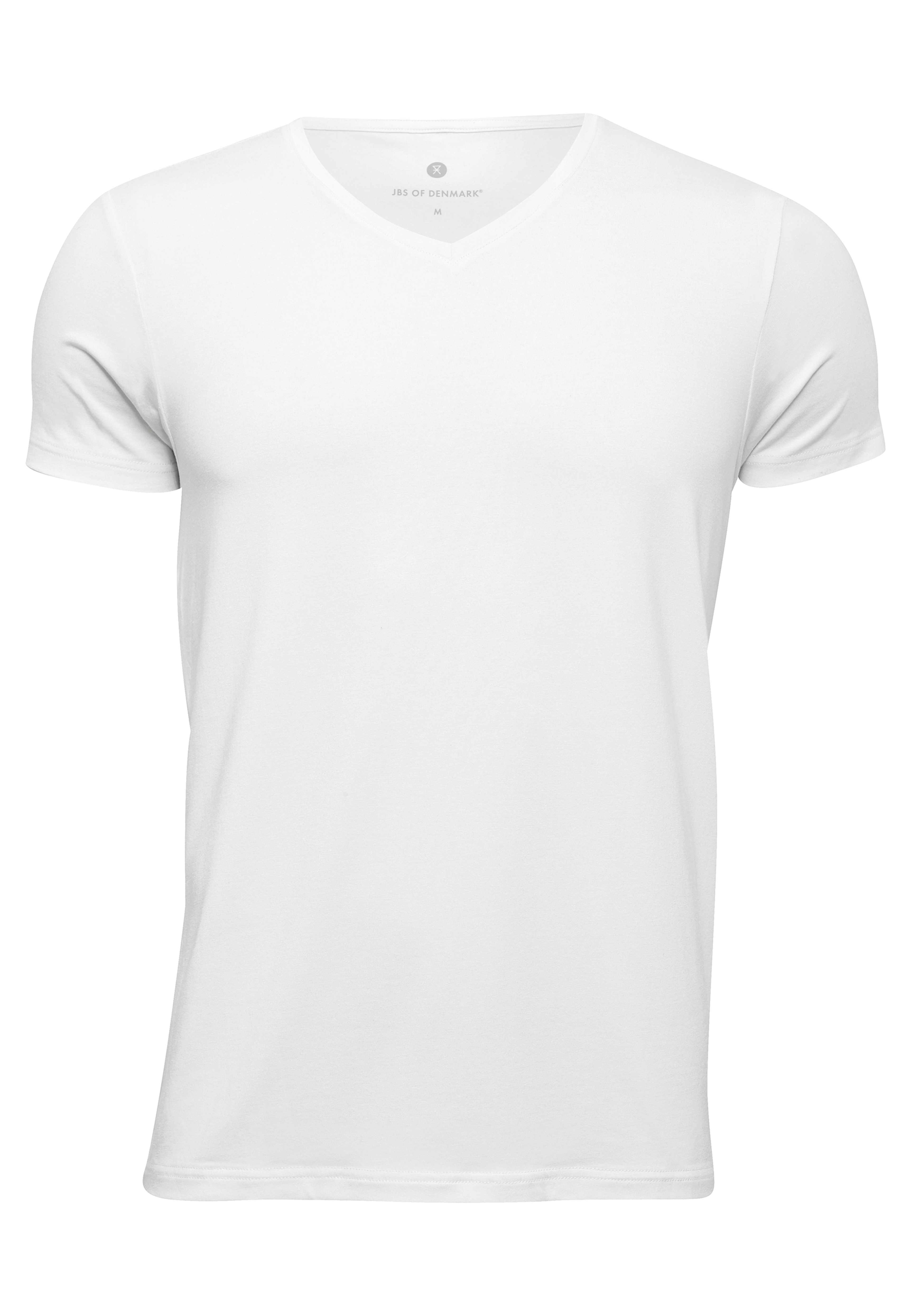 2-pack T-shirt V-neck - Bambuviskos, från JBS of Denmark, i färgen white. Klicka för att öppna bilden i stort format