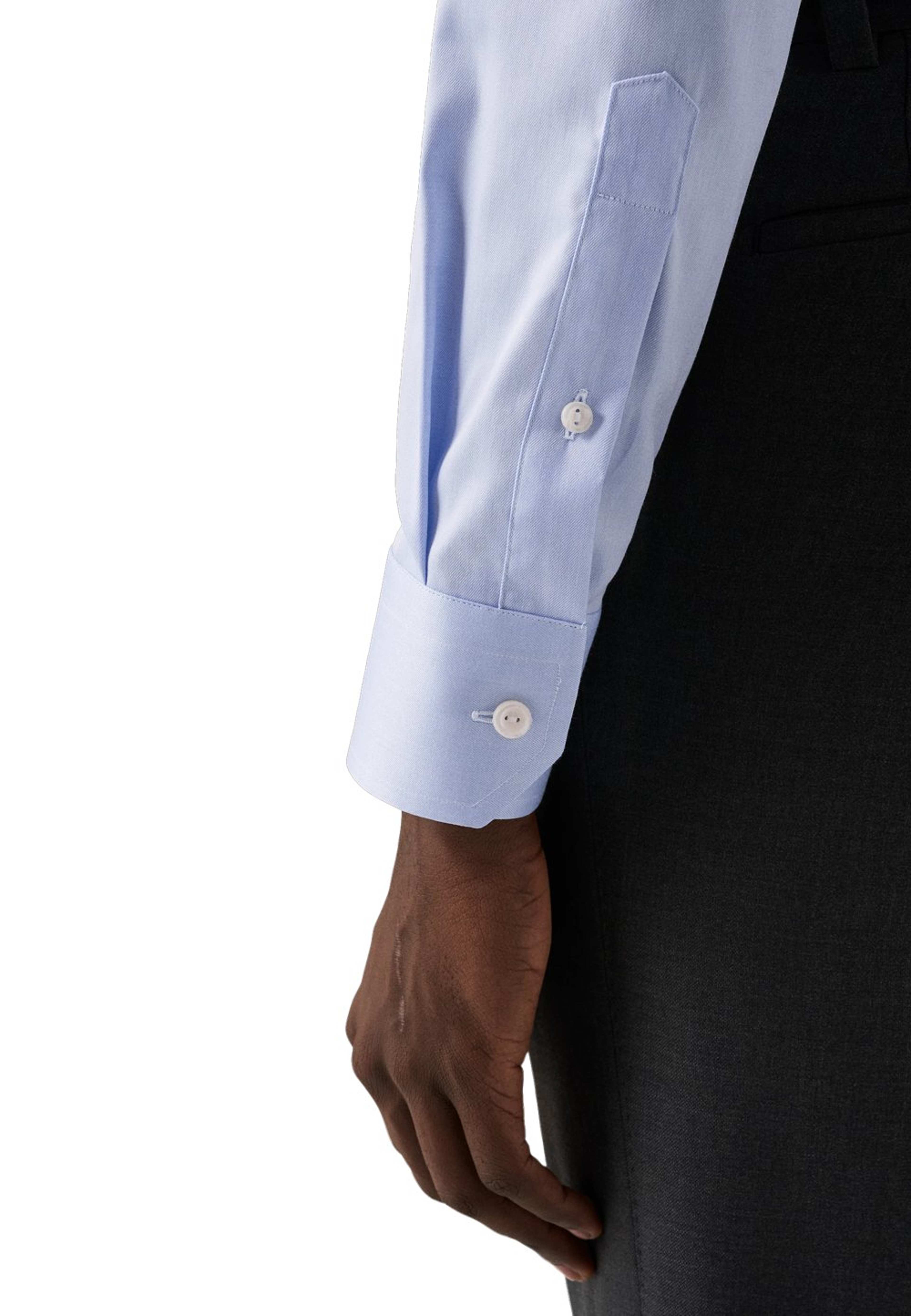 Signature Twill-skjorta Slim Fit, Extreme Cut Away-krage
