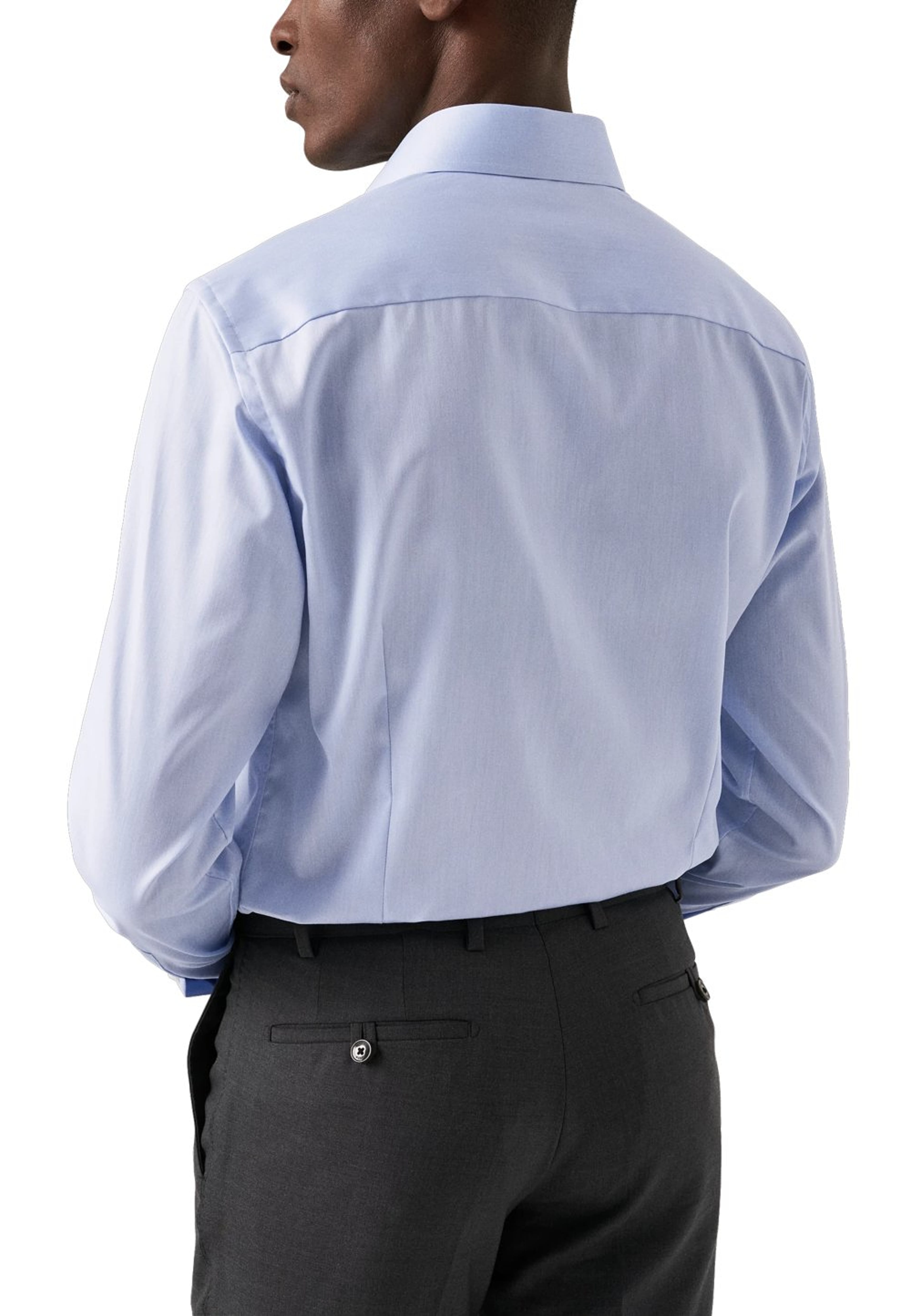Signature Twill-skjorta Slim Fit, Extreme Cut Away-krage