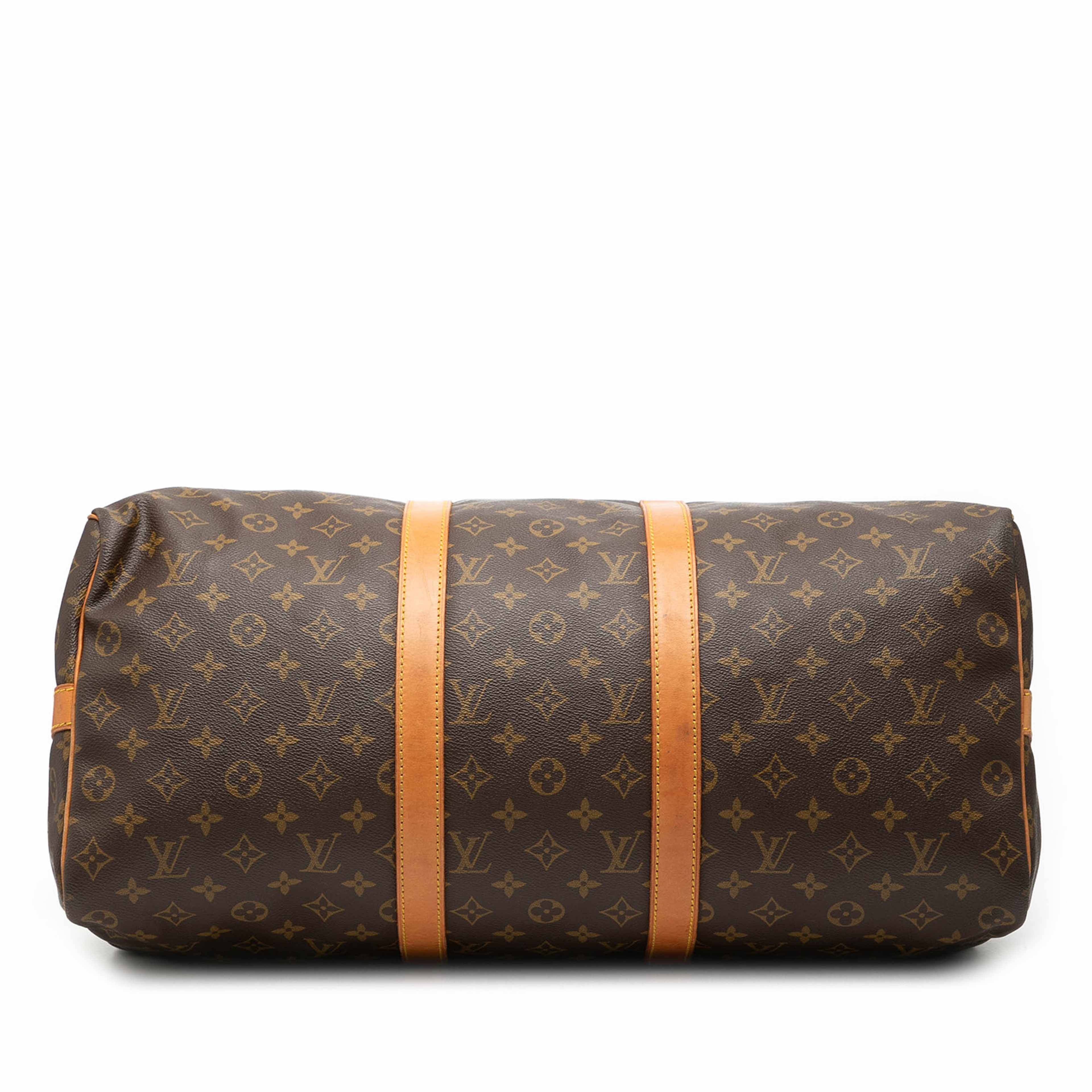 Louis Vuitton Monogram Keepall Bandouliere 50, från Luxclusif, i färgen brown. Klicka för att öppna bilden i stort format