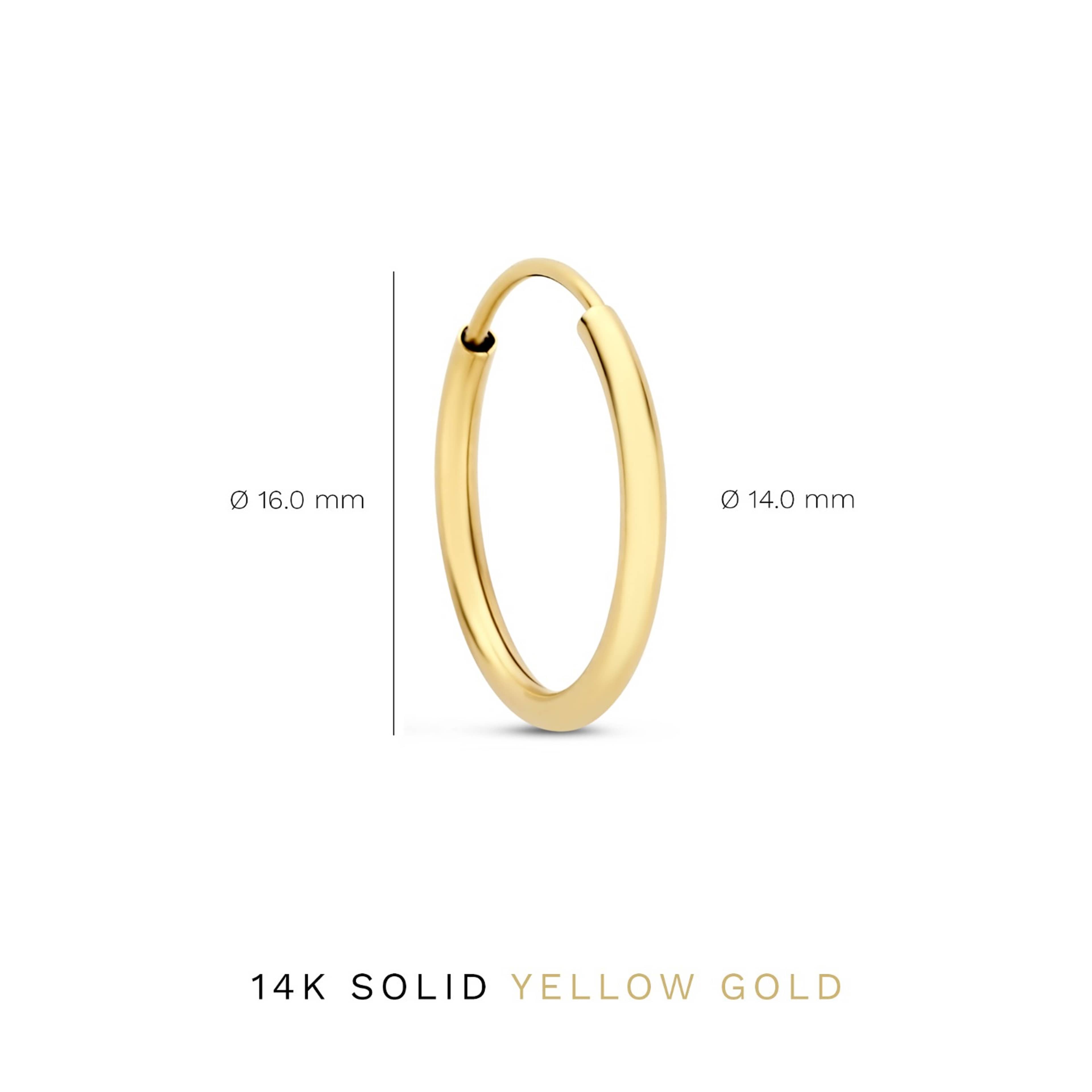 Le Marais 14 Karat Guld Creoler