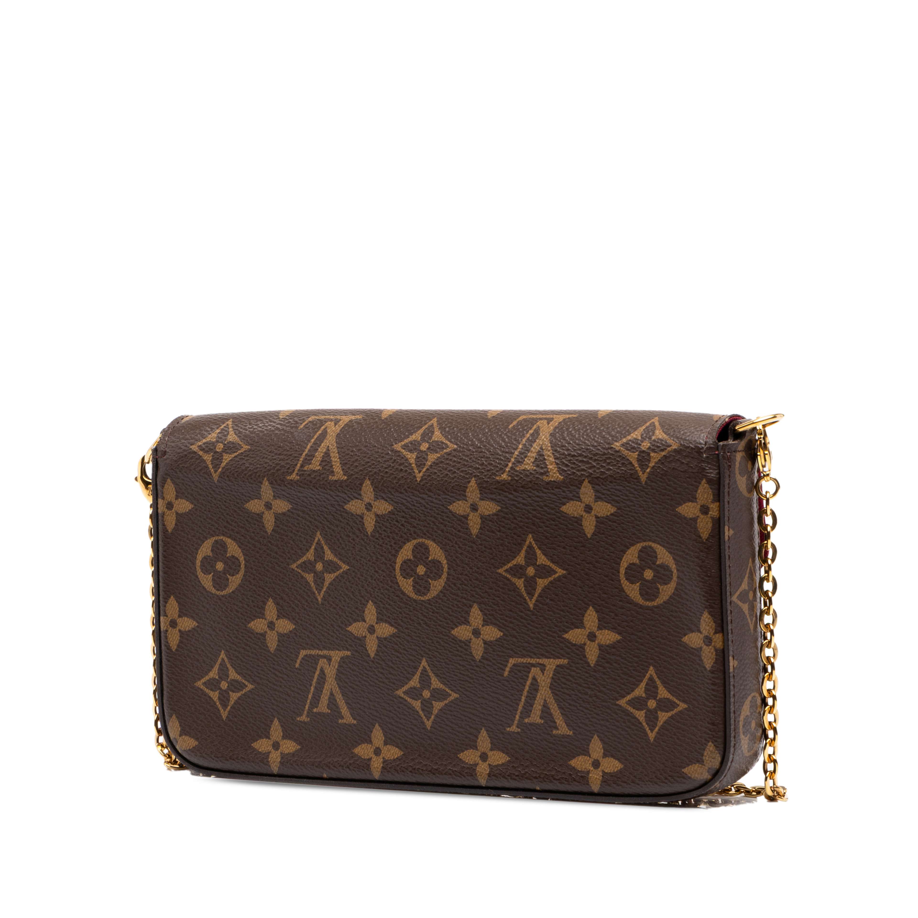 Louis Vuitton Monogram Pochette Felicie, från Luxclusif, i färgen brun. Klicka för att öppna bilden i stort format