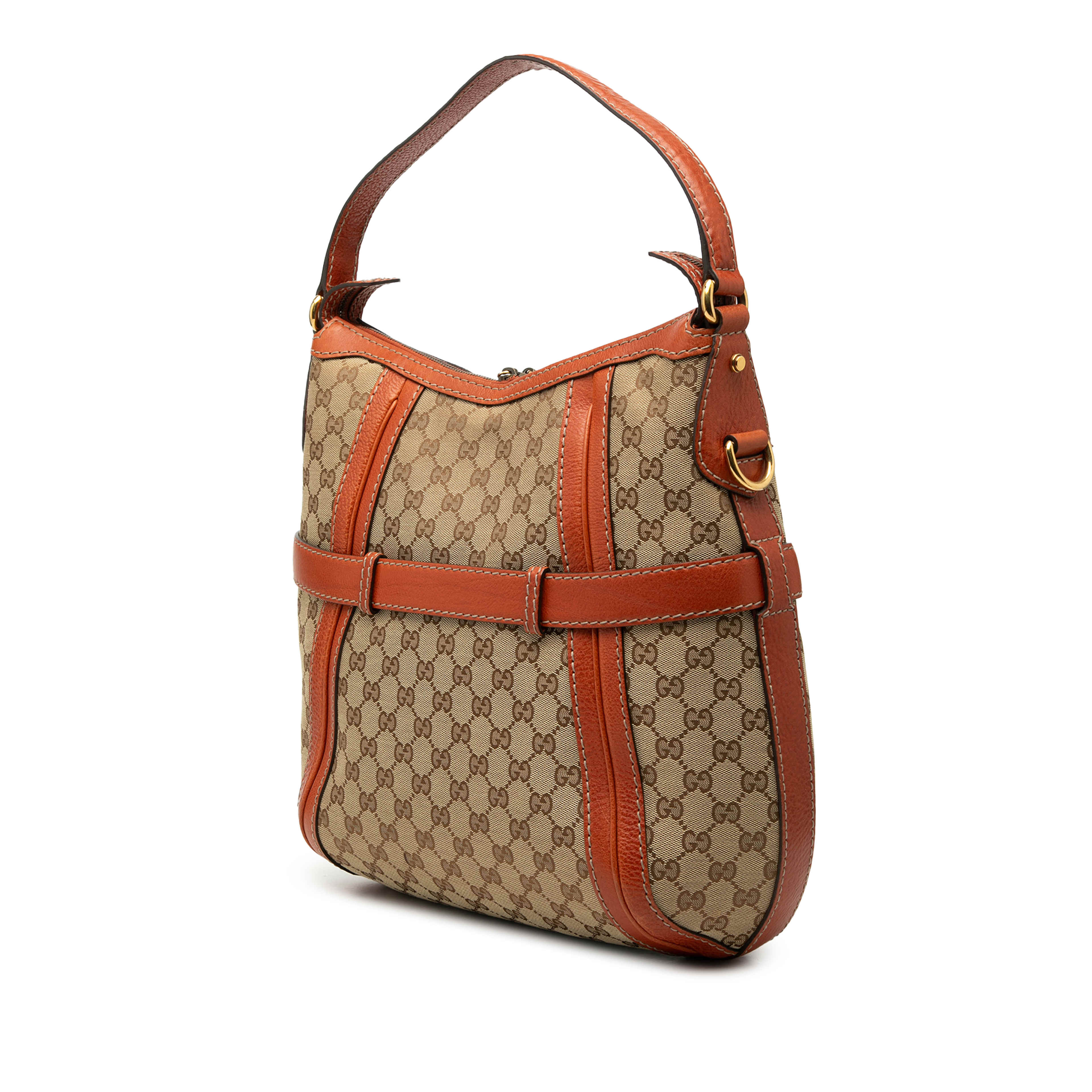 Gucci Medium Gg Canvas Running Satchel, från Luxclusif, i färgen beige. Klicka för att öppna bilden i stort format