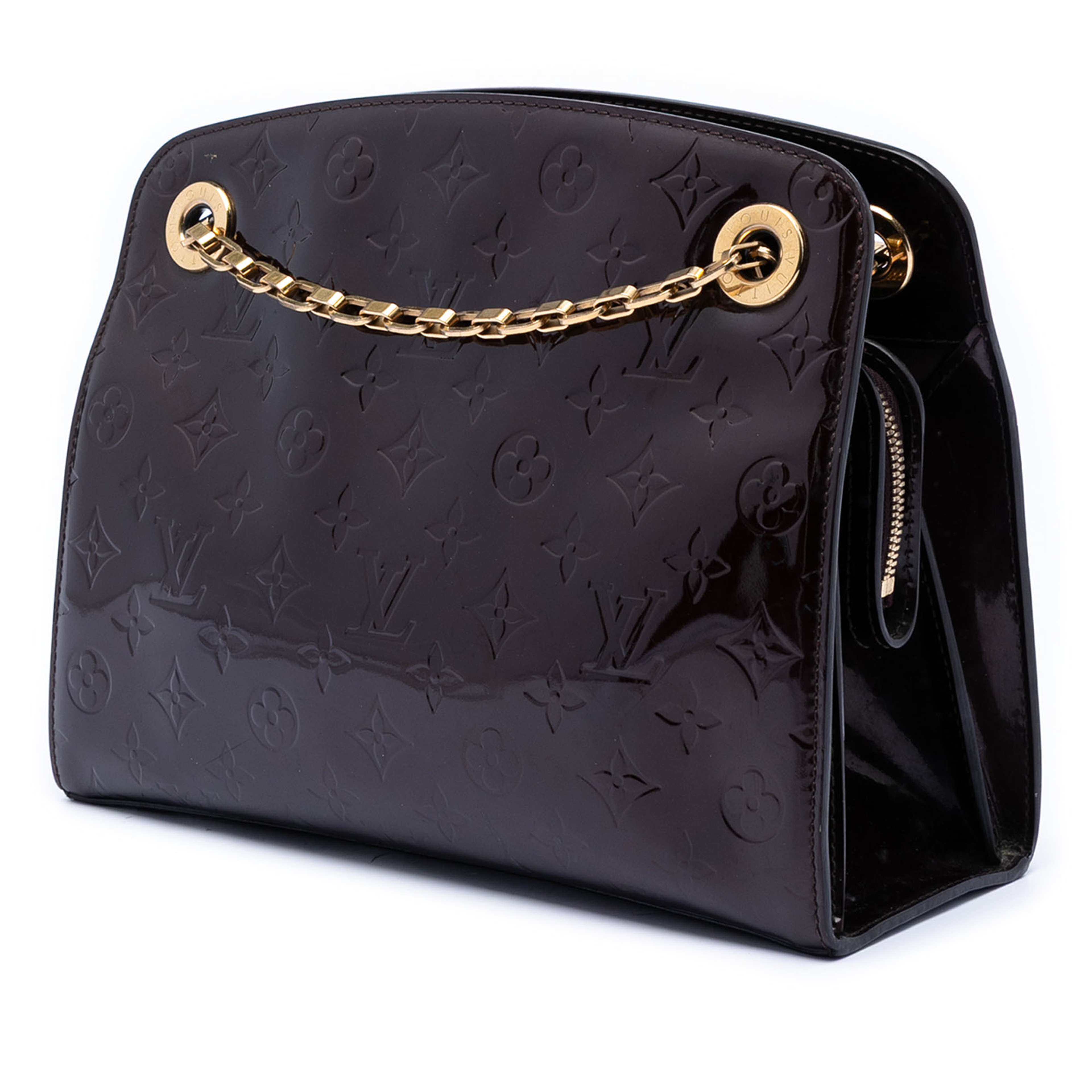 Louis Vuitton Monogram Vernis Virginia Pm, från Luxclusif, i färgen purple. Klicka för att öppna bilden i stort format