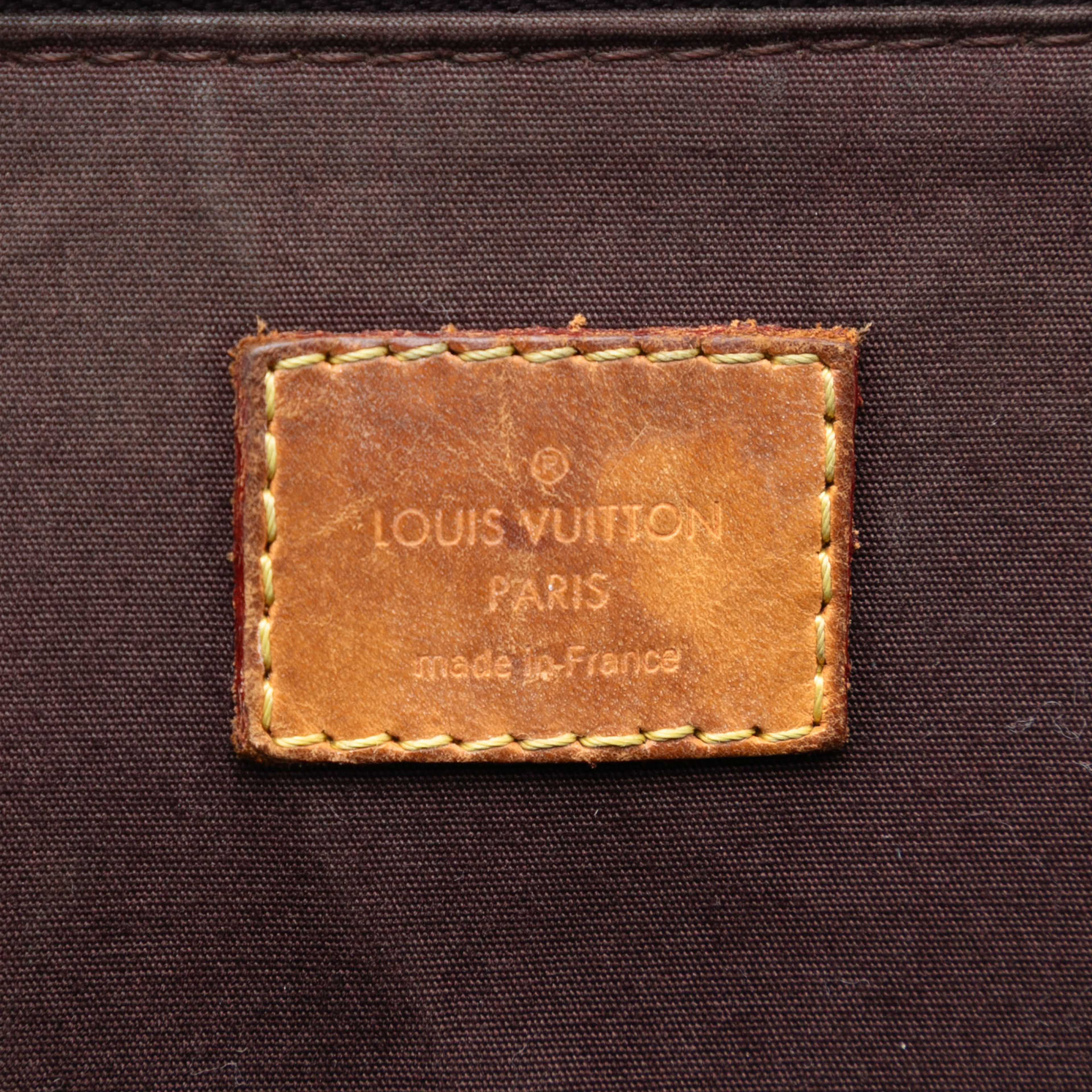 Louis Vuitton Monogram Vernis Alma Pm, från Luxclusif, i färgen plum. Klicka för att öppna bilden i stort format