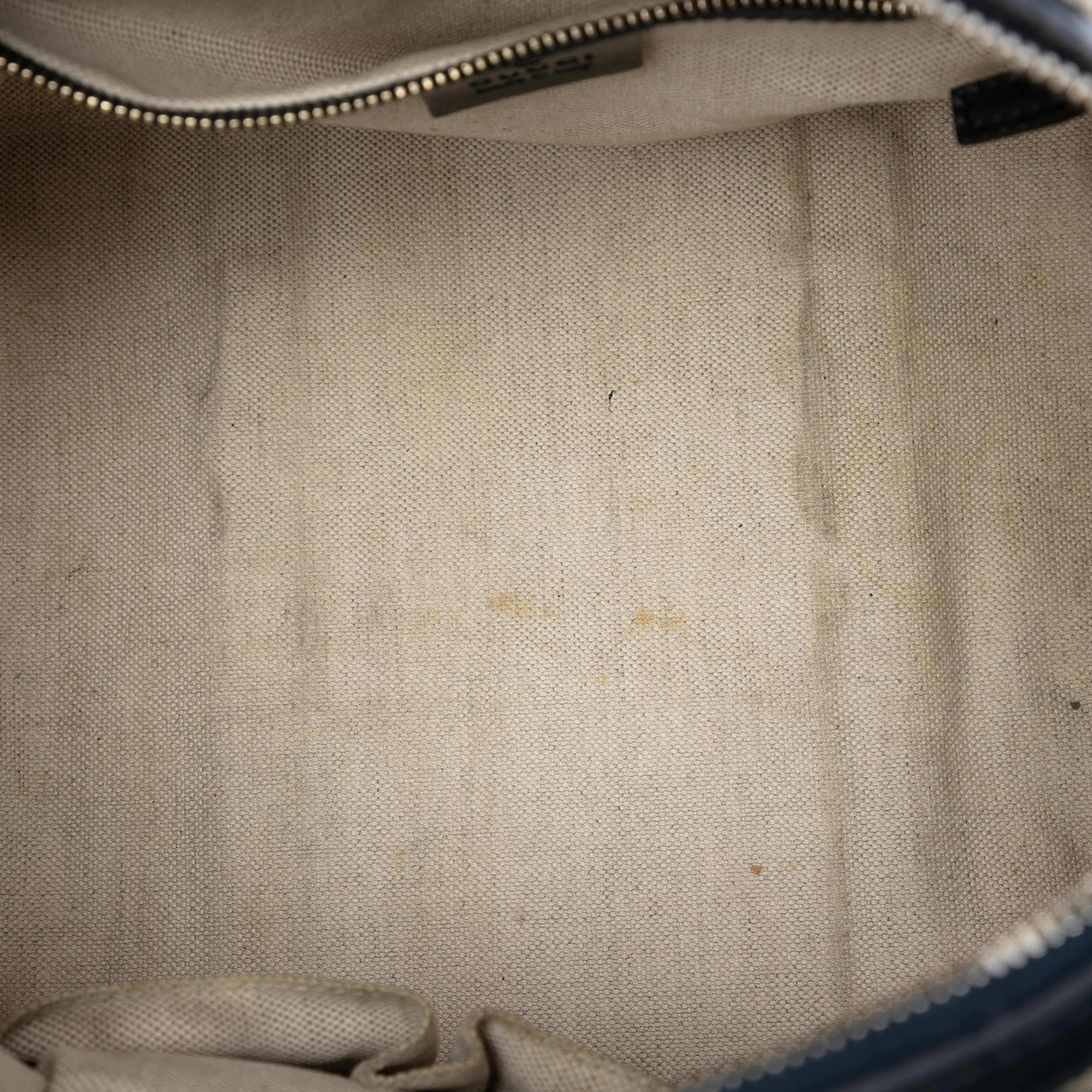 Gucci Medium Gg Canvas Web Joy Boston Bag, från Luxclusif, i färgen beige. Klicka för att öppna bilden i stort format
