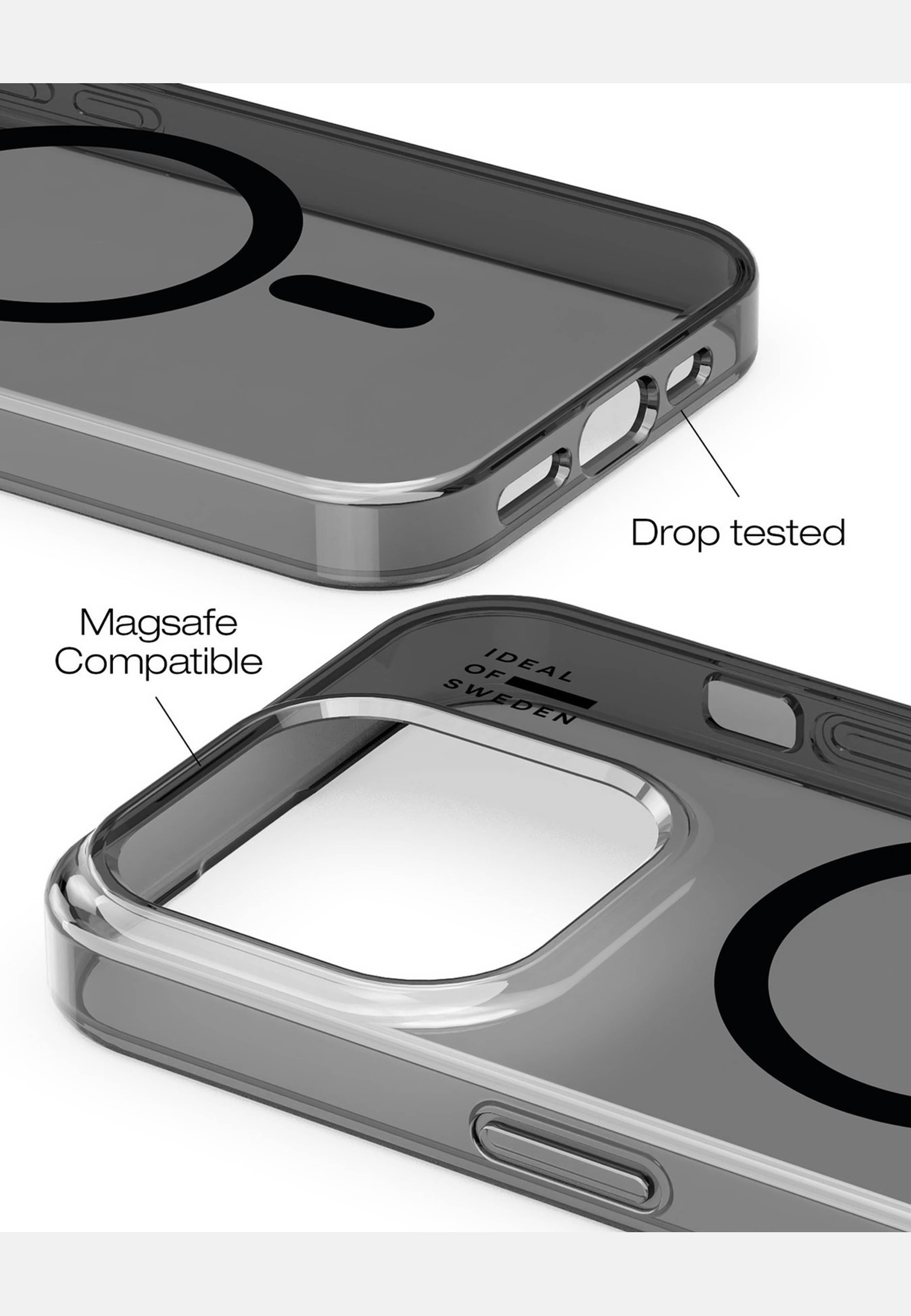 Clear Case Magsafe Iphone - Tinted Black