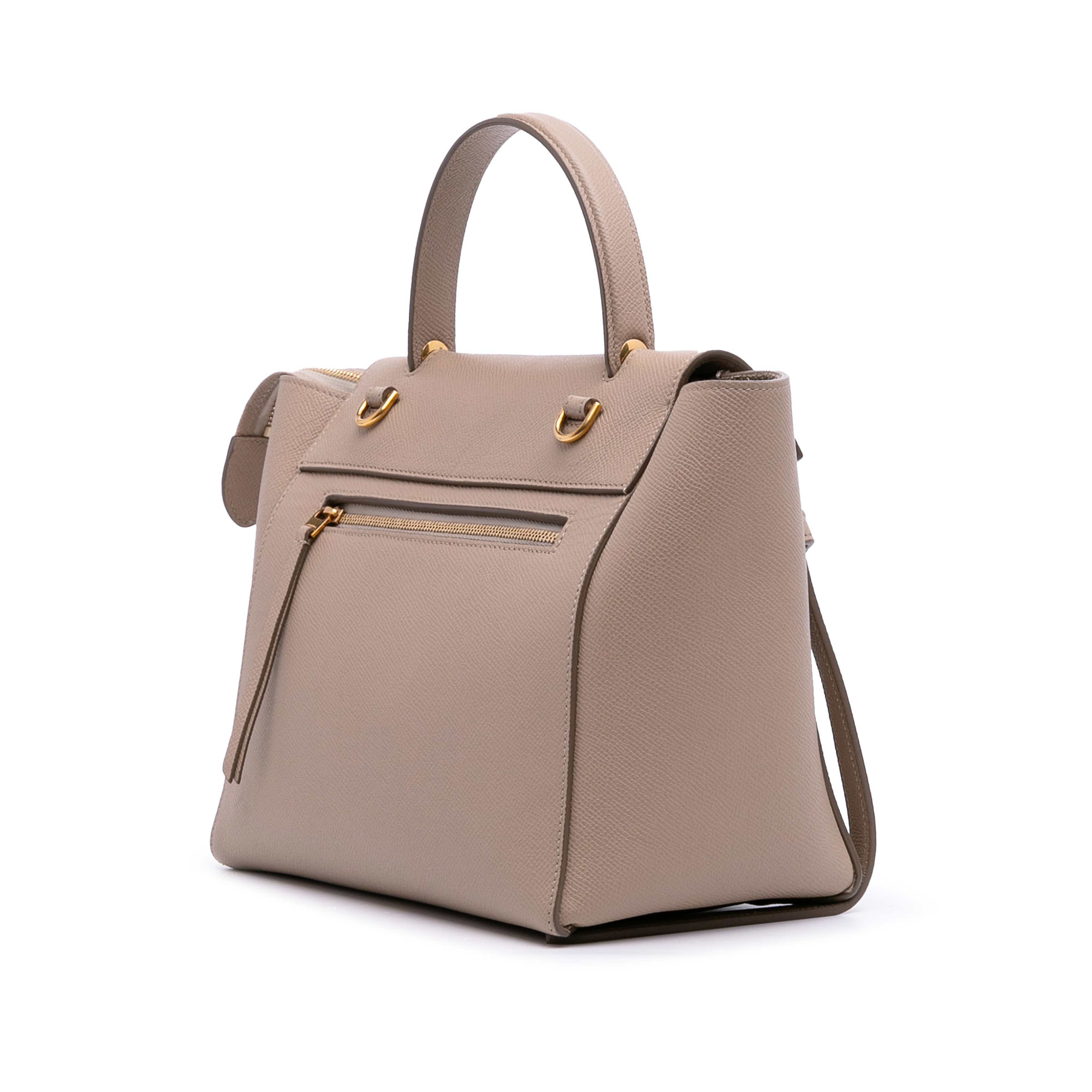 Celine Micro Grained Calfskin Belt Bag, från Luxclusif, i färgen nude.