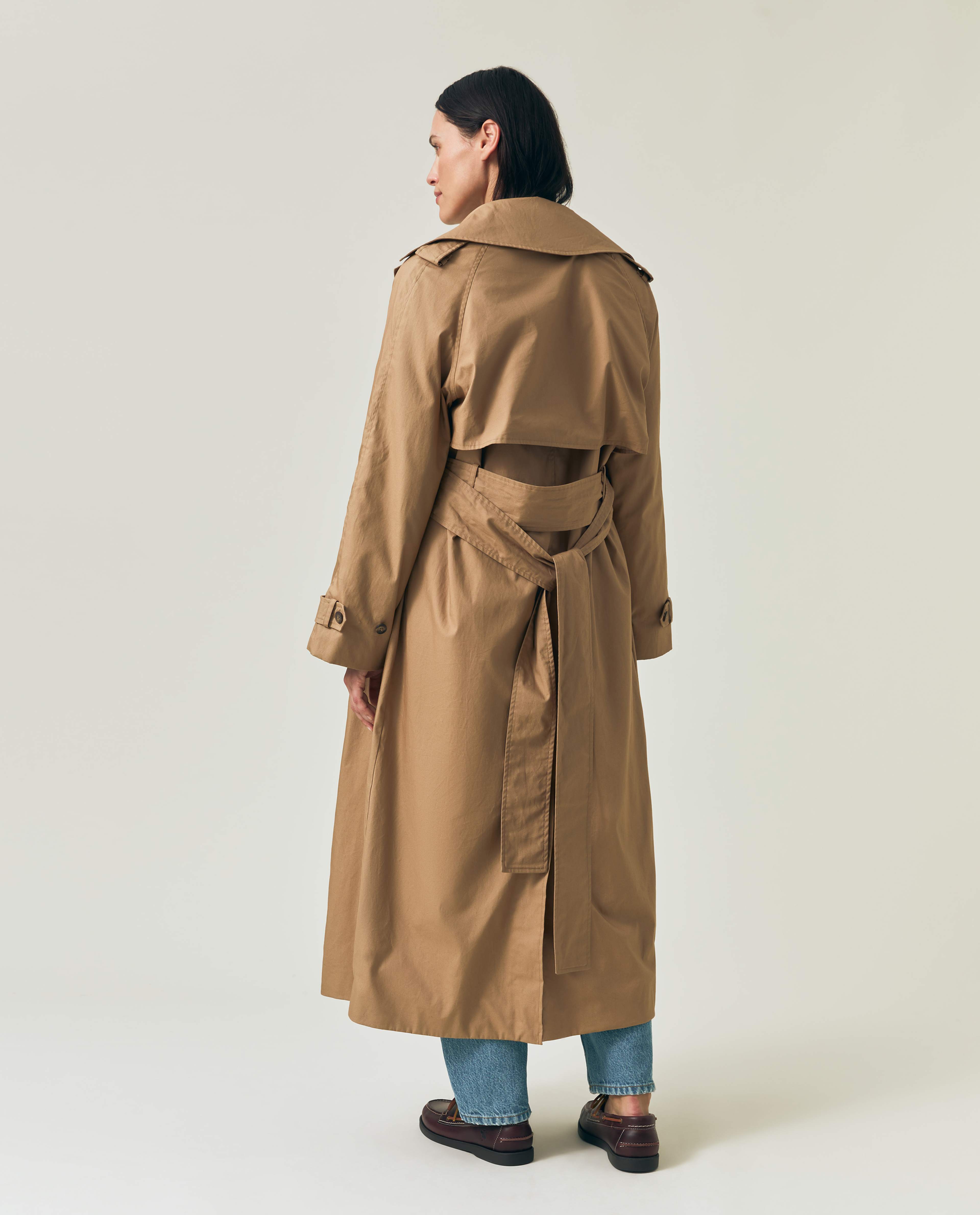Oversized Cotton Trench Coat