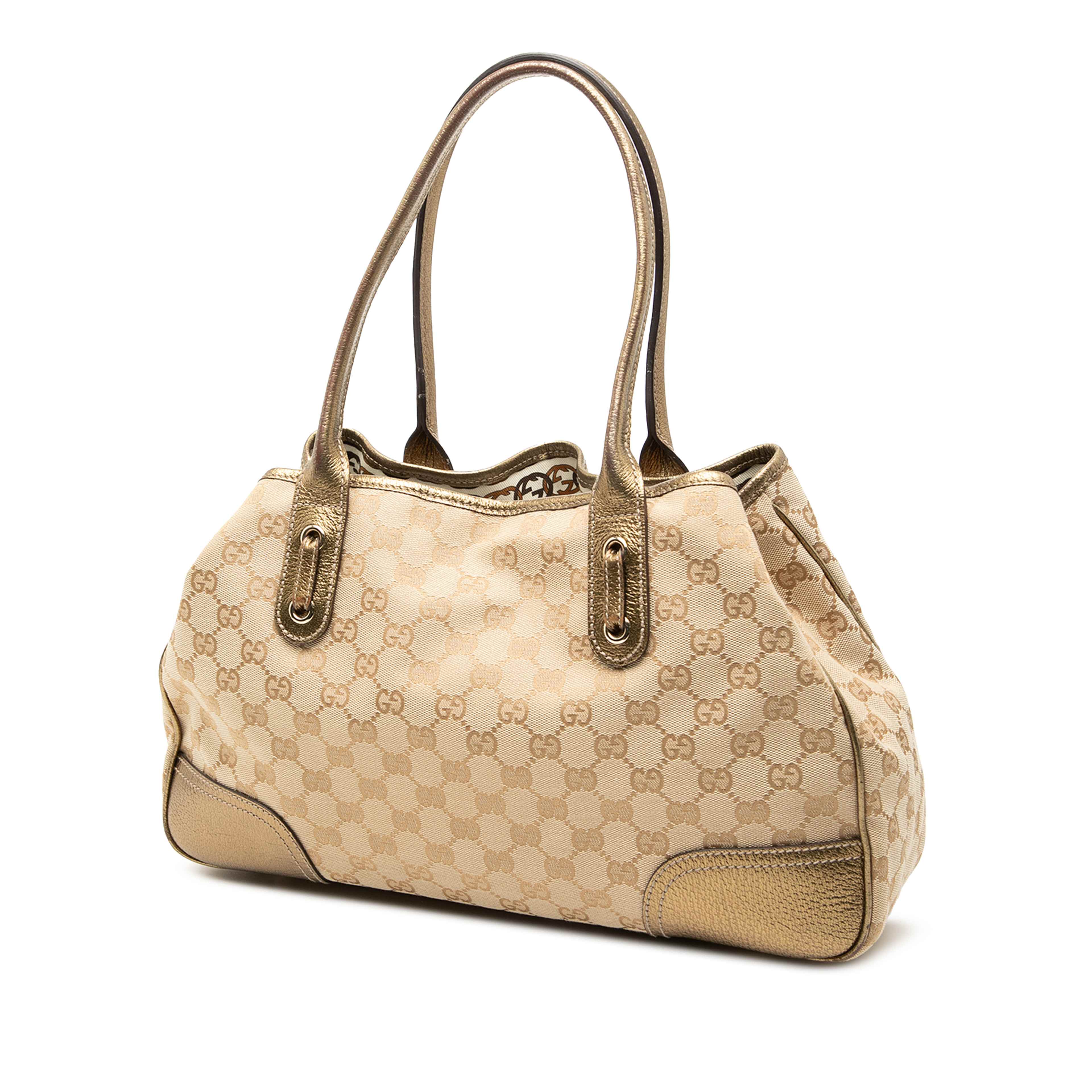 Gucci Gg Canvas Princy Tote, från Luxclusif, i färgen beige. Klicka för att öppna bilden i stort format