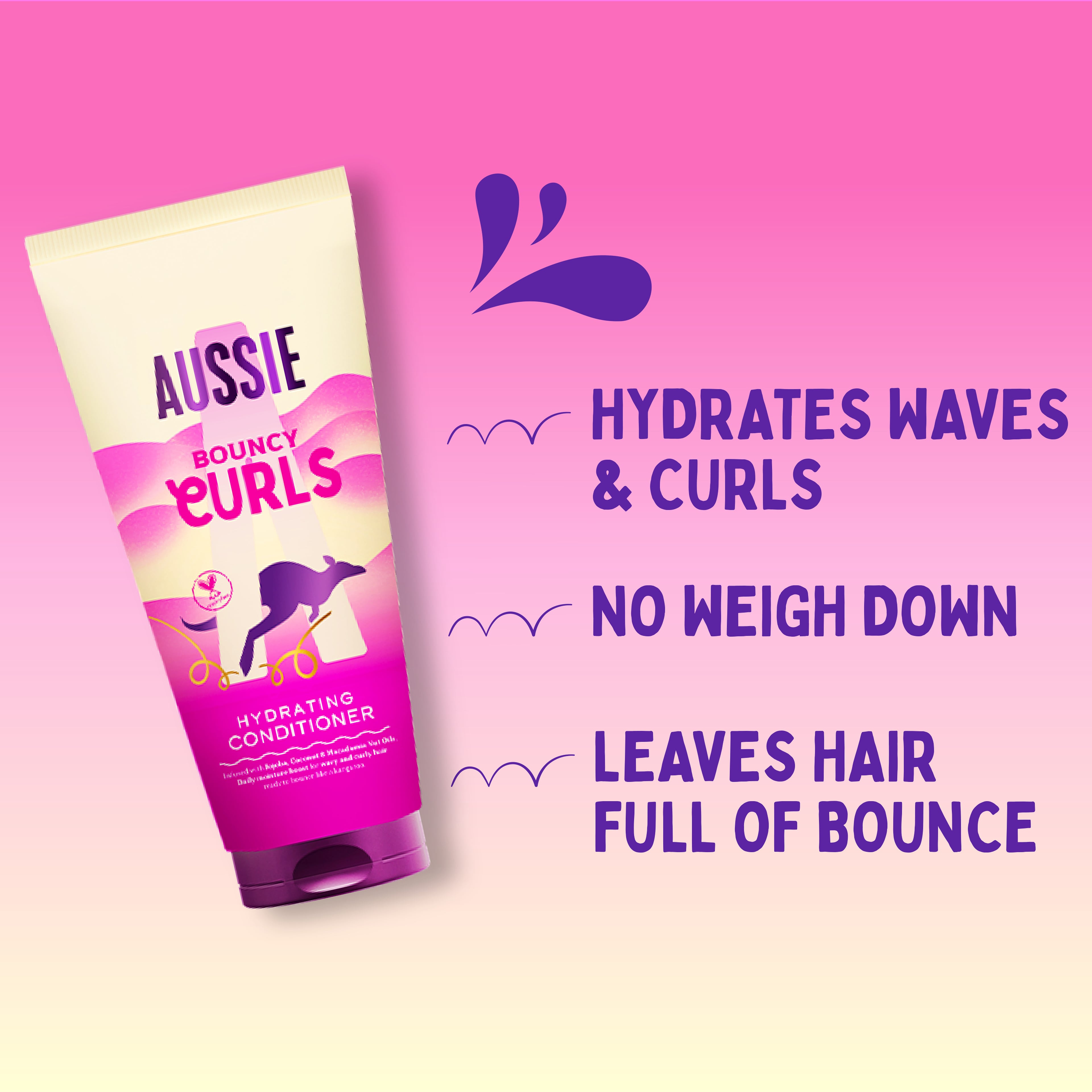 Bouncy Curls Återfuktande Balsam, från Aussie. Klicka för att öppna bilden i stort format