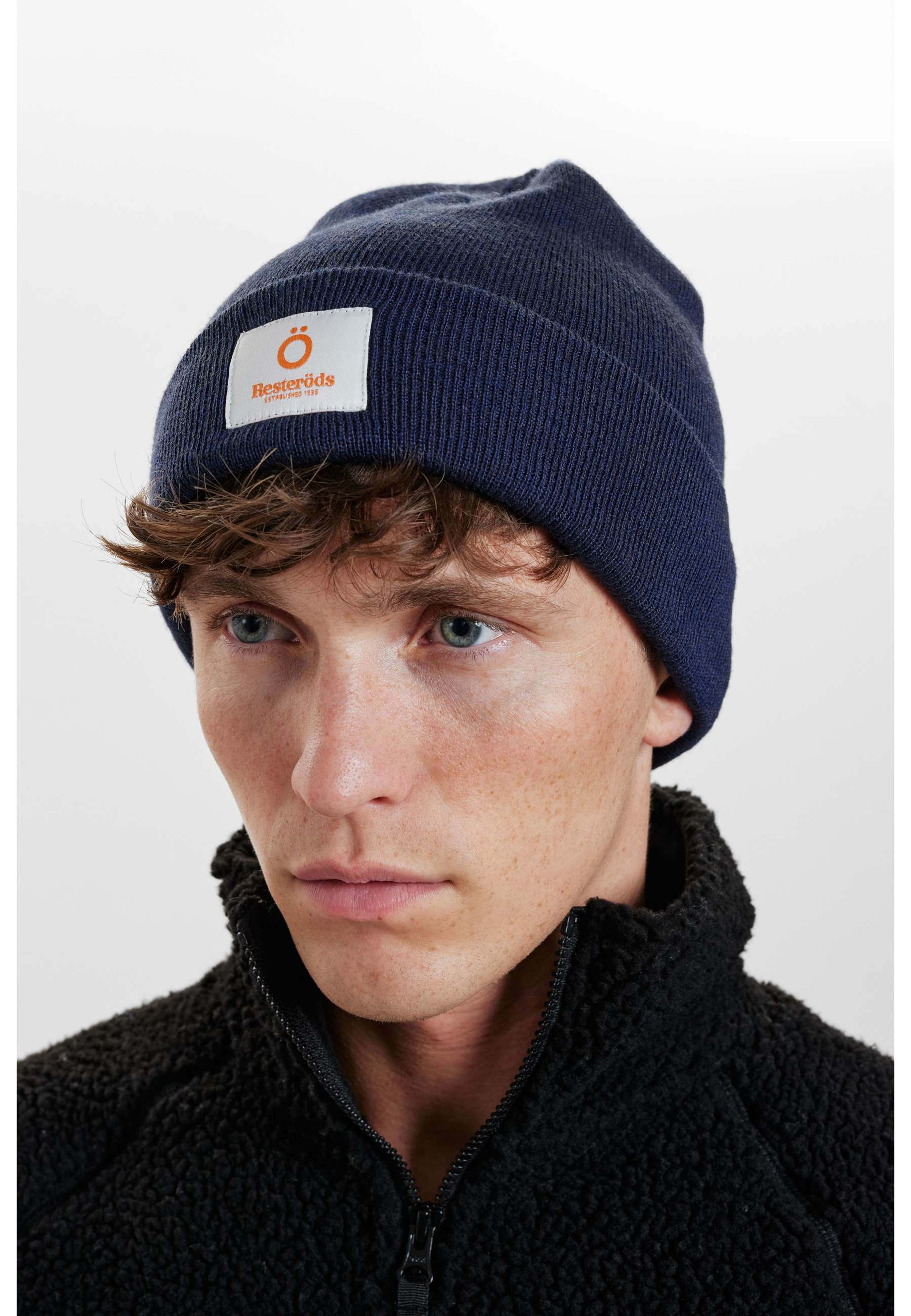 Chunky Beanie Mössa | Återvunnen Polyester | Marinblå