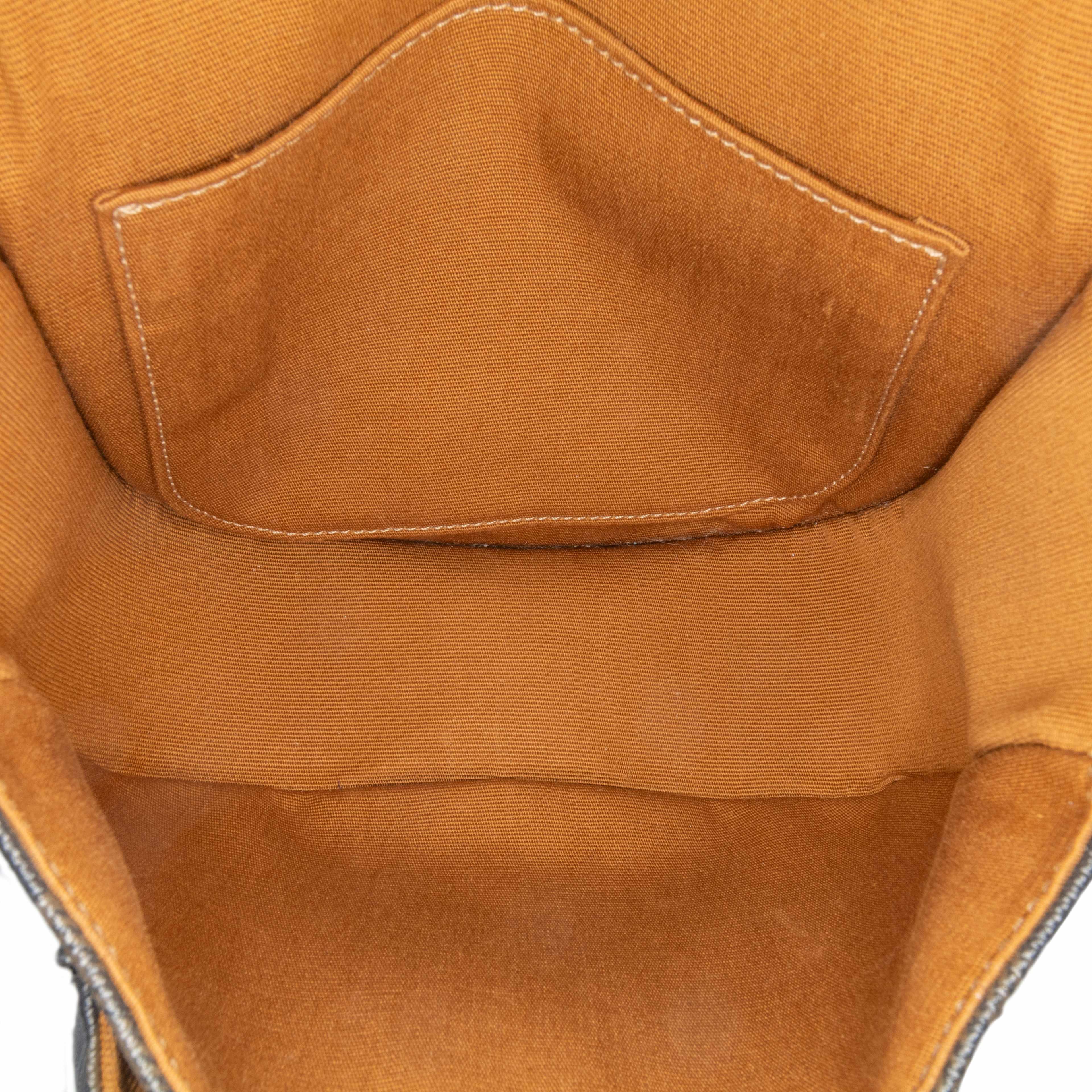 Celine Medium Triomphe Coated Canvas Folco Crossbody