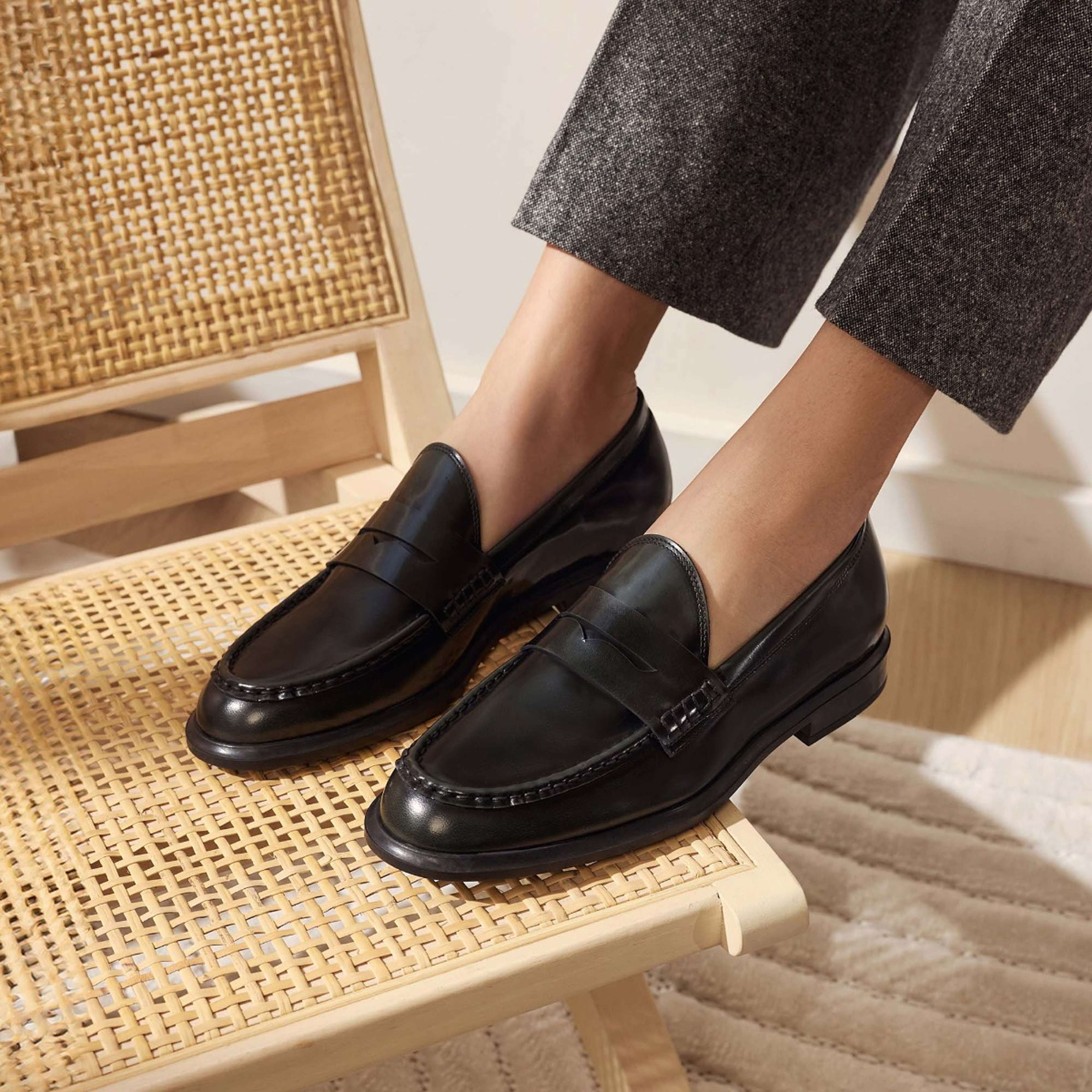 Läder Loafers